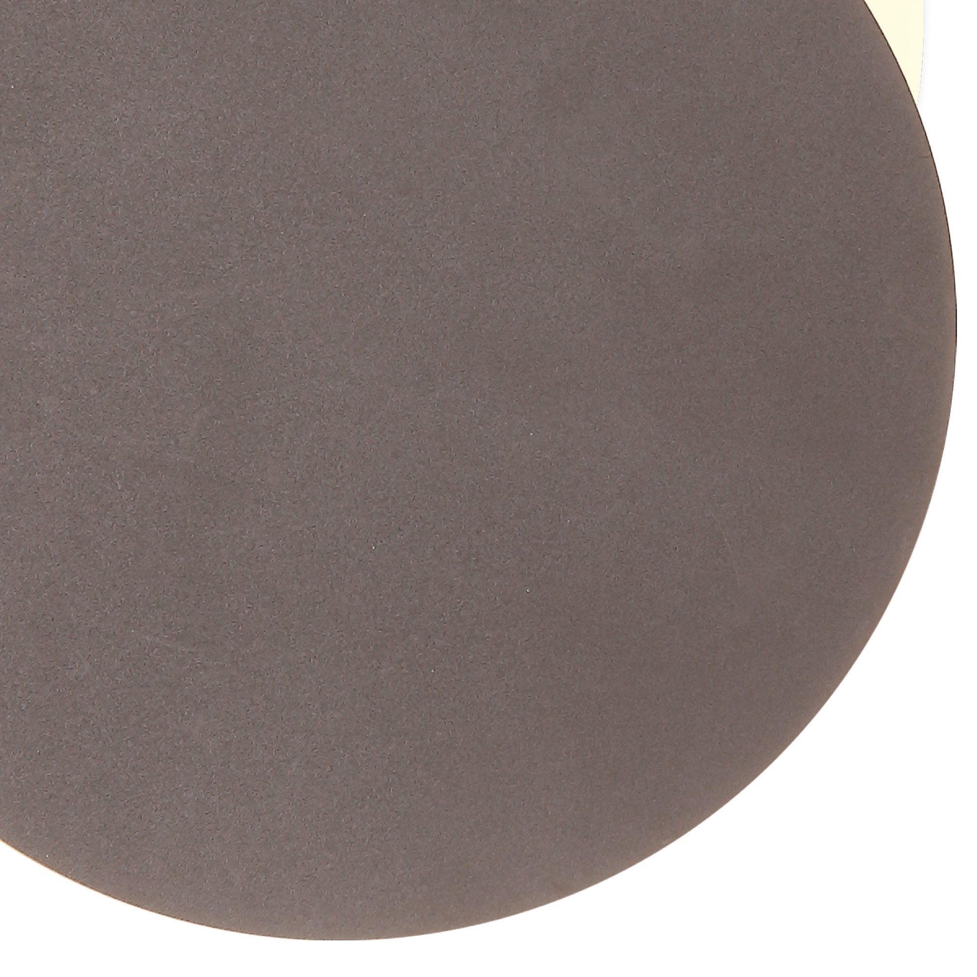 Fabula Kingsley Magnetic Base LED Wall Lamp - 20/19cm Round - Bottom Offset - Coffee & Acrylic Frosted Diffuser