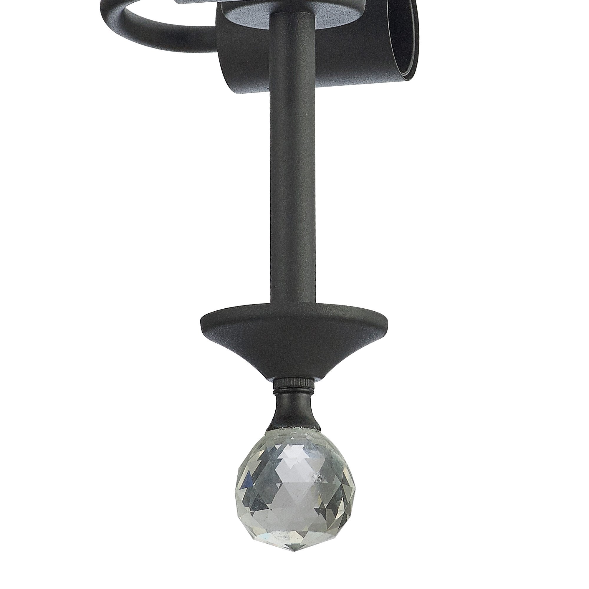 Fabula Mansfield 2 Light Semi-Flush Light Kit - Graphite - Frame Only