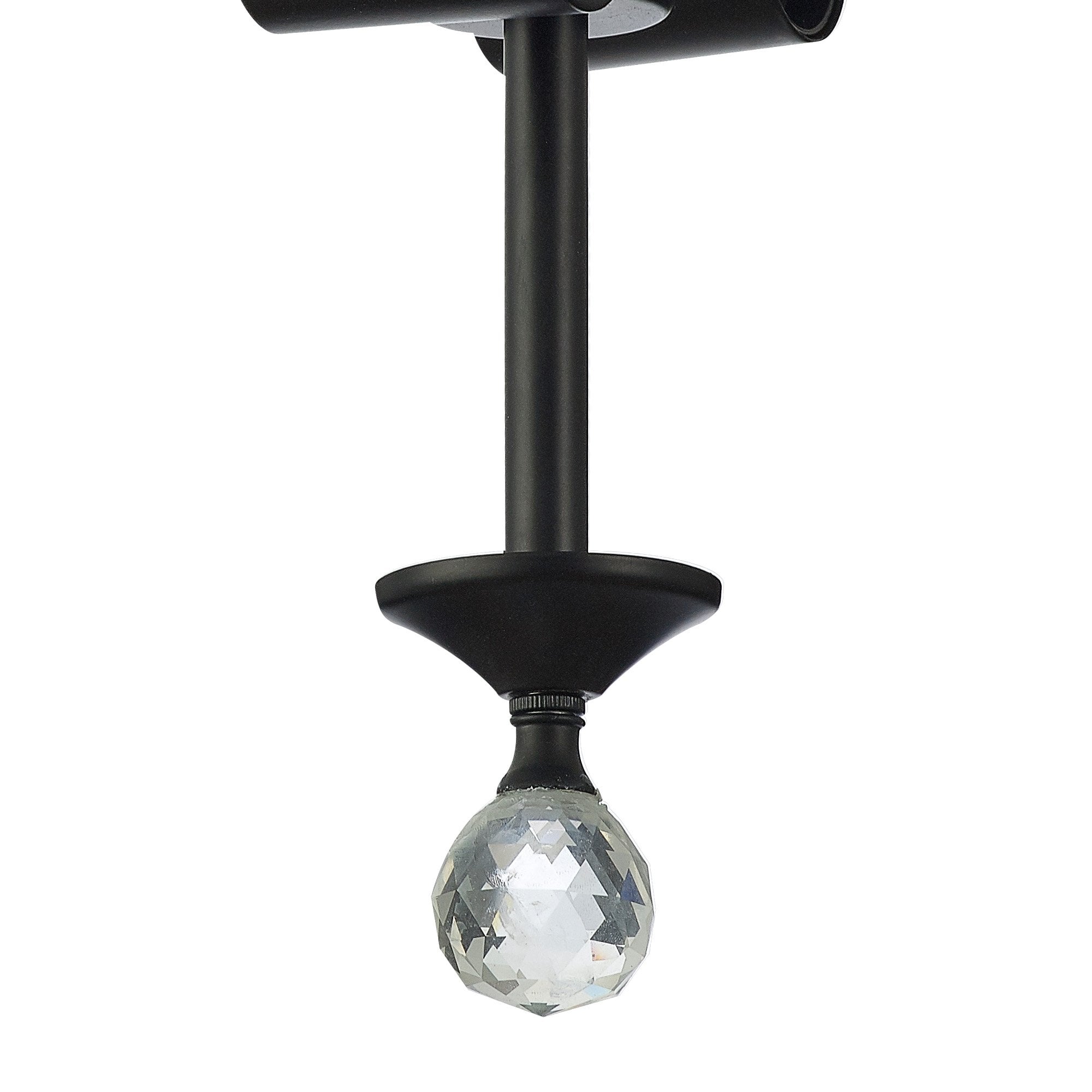 Fabula Mansfield 2 Light Semi-Flush Light Kit - Matt Black - Frame Only