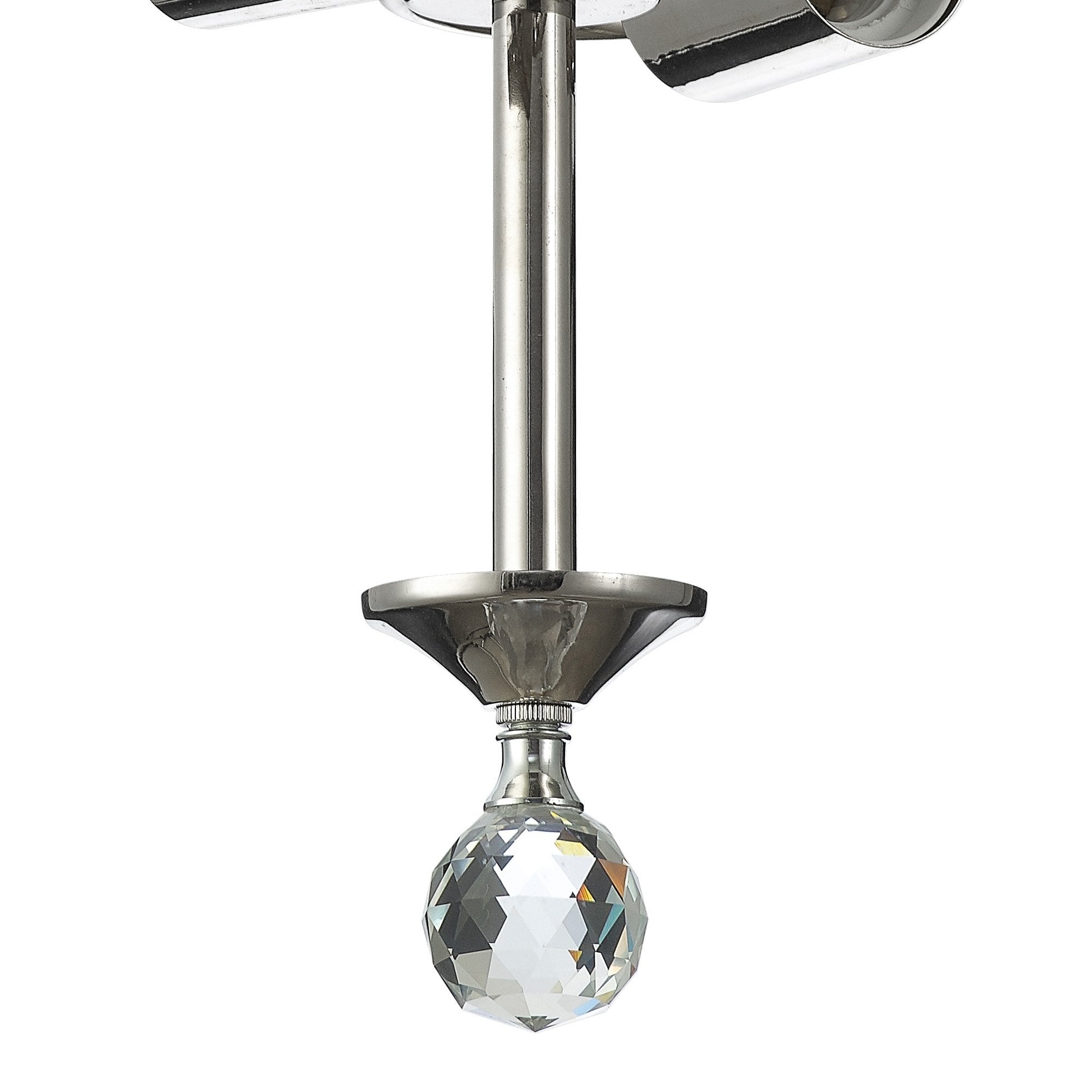 Fabula Mansfield 2 Light Semi-Flush Light Kit - Polished Nickel - Frame Only
