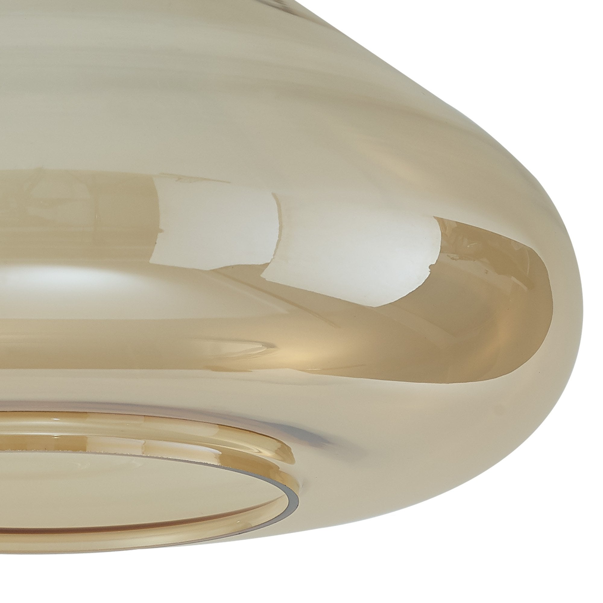 Fabula Maple Wide Shade - Amber Glass - Shade Only