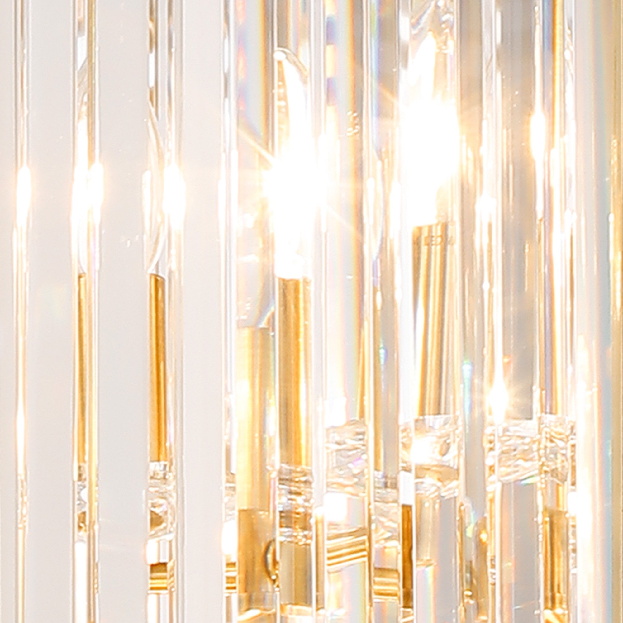 Fabula Oakhurst 6 Light Pendant - Antique Brass & Clear Glass