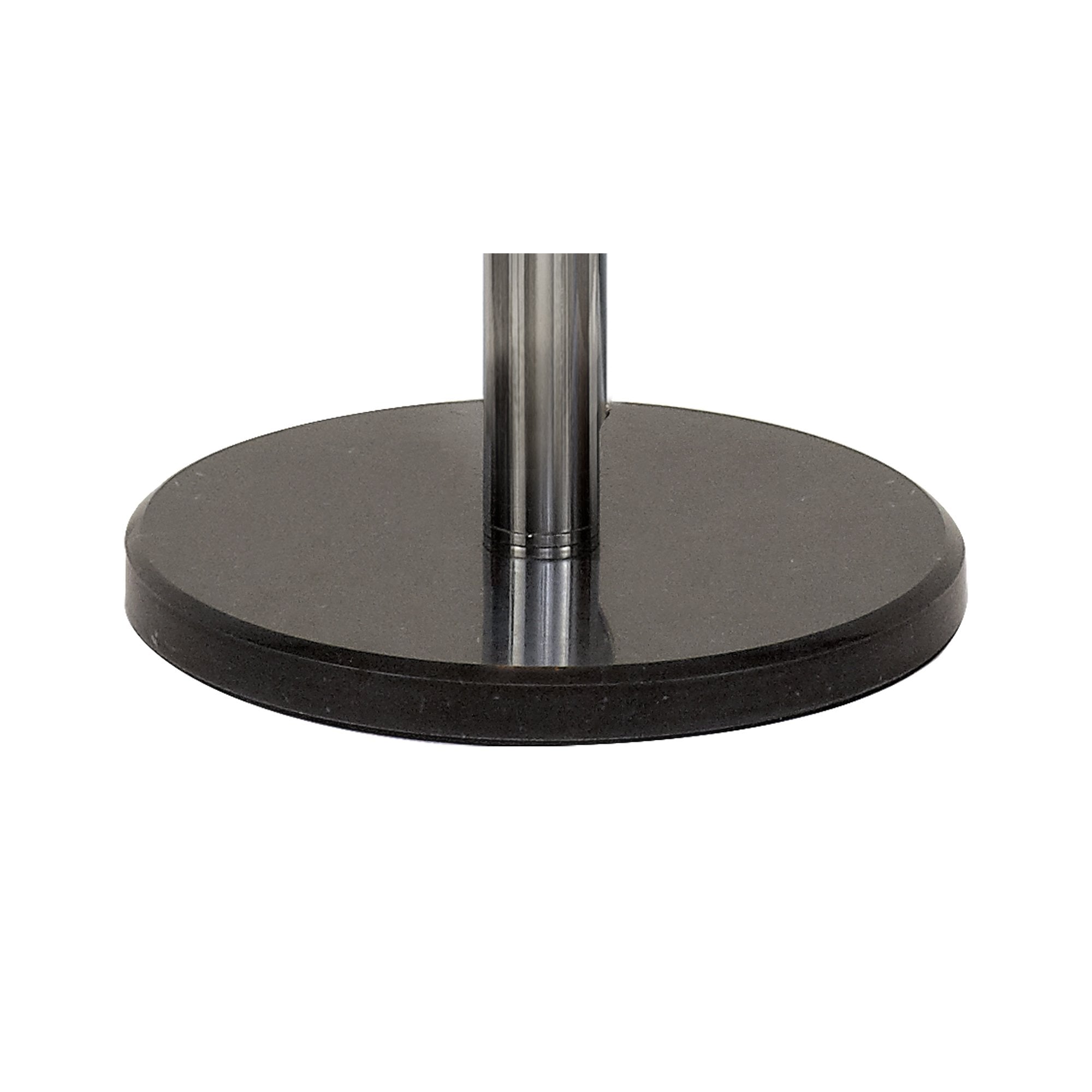 Fabula Roding 8 Light Floor Lamp - Polished Chrome, Black Marble & Iridescent Glass