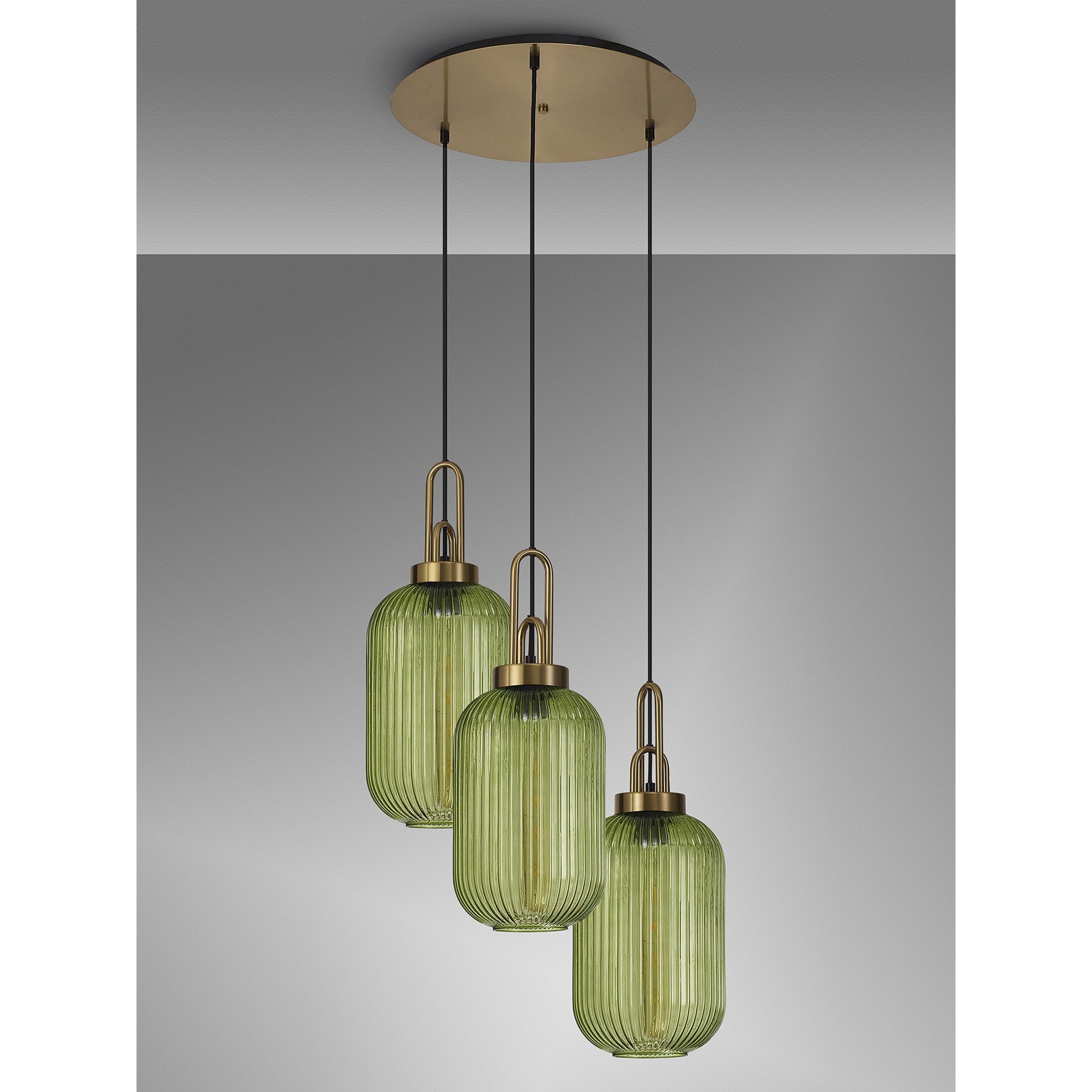 Fabula Springfield 3 Light Linear Suspension Kit - Polished Nickel - Frame Only