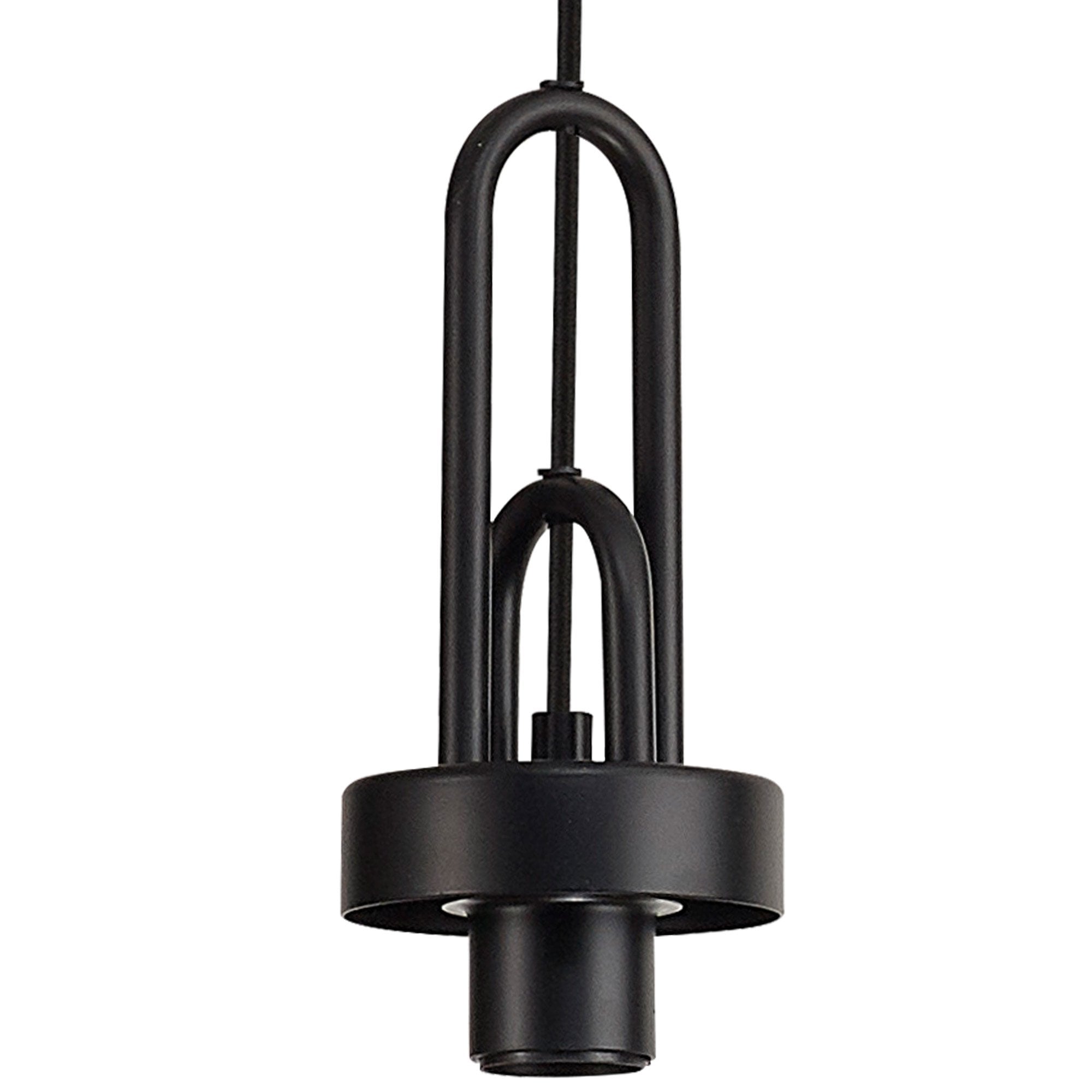 Fabula Springfield 4 Light Linear Suspension Kit - Matt Black - Frame Only