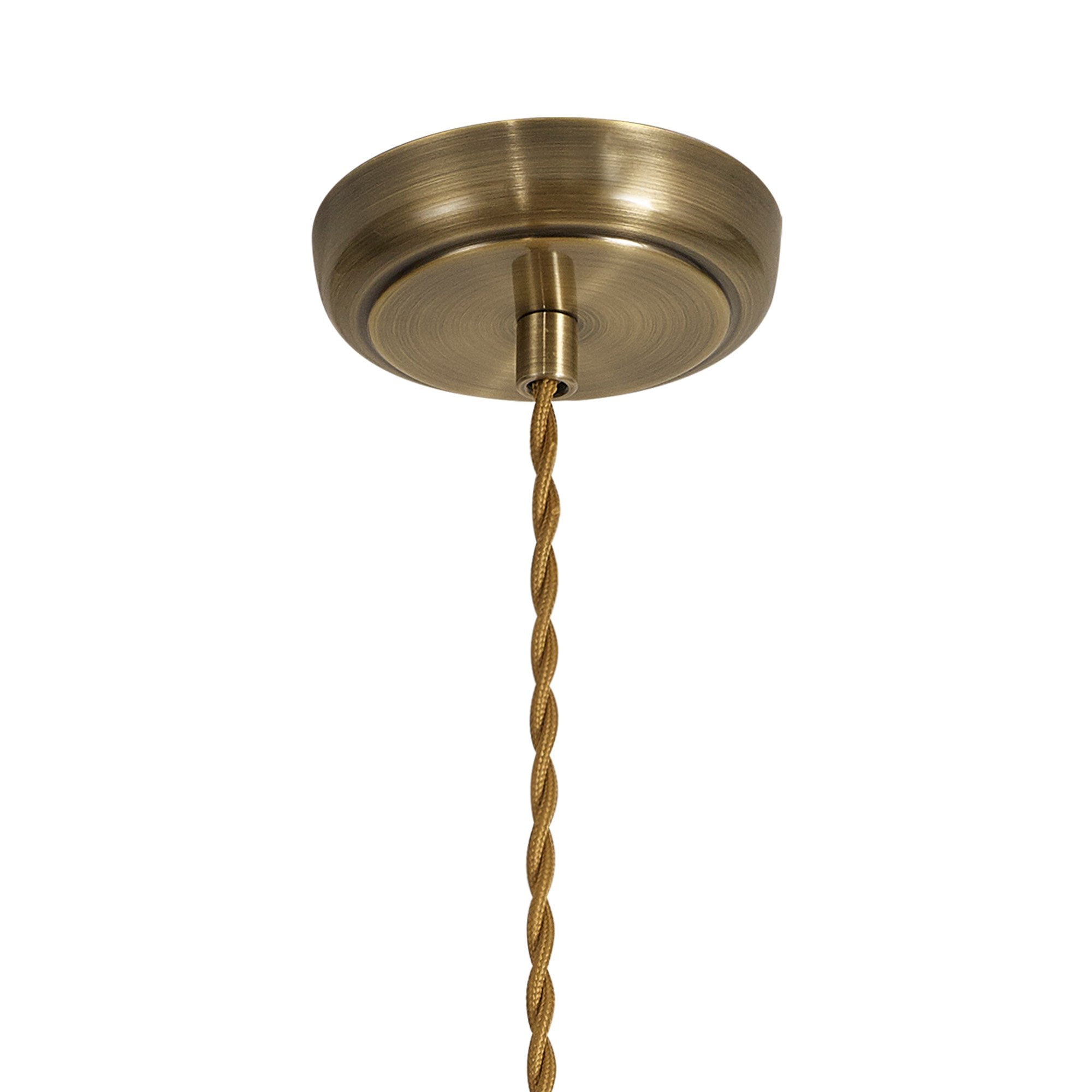 Fabula Sunnyside Medium Pendant - Satin Nickel & Antique Brass