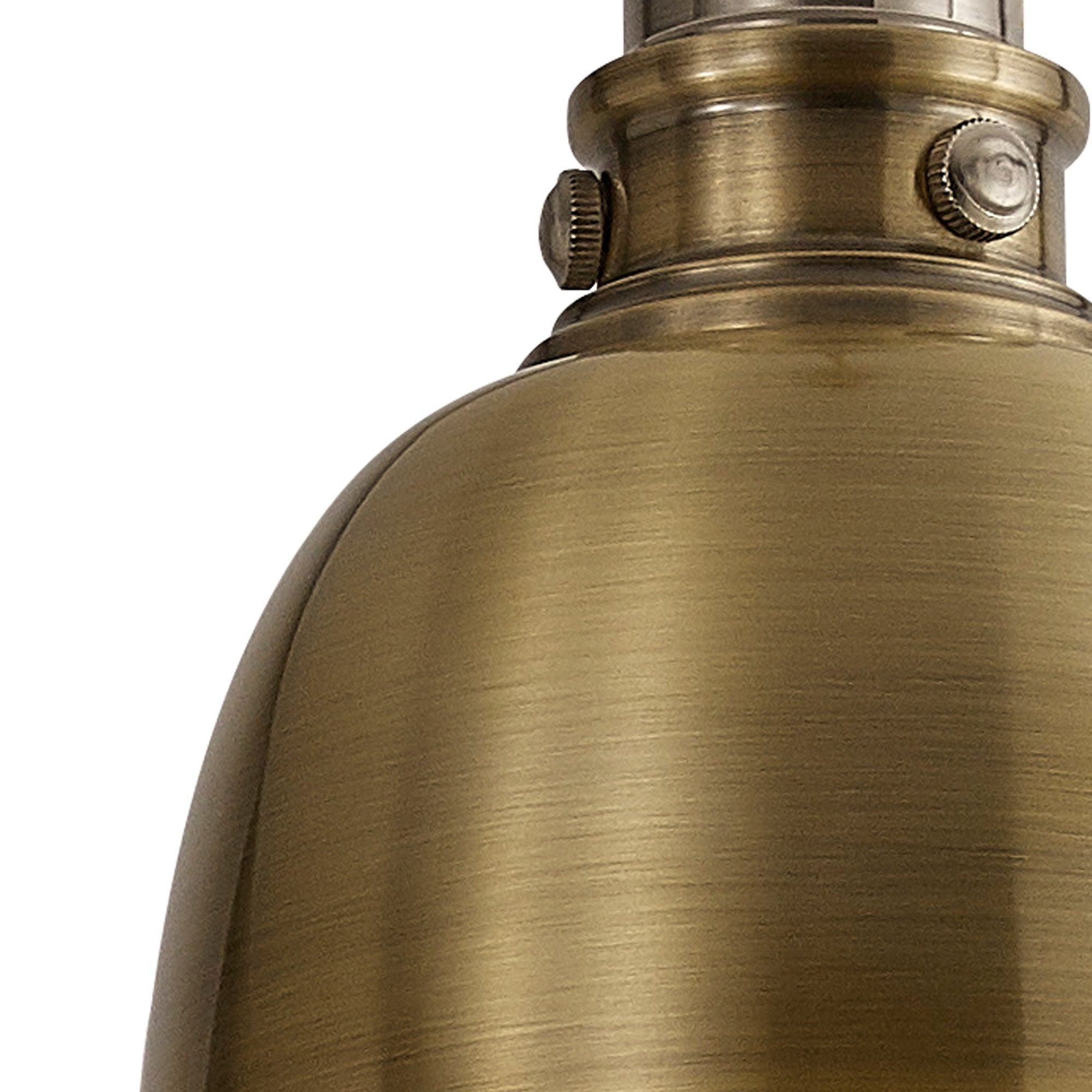 Fabula Sunnyside Small Pendant - Satin Nickel & Antique Brass