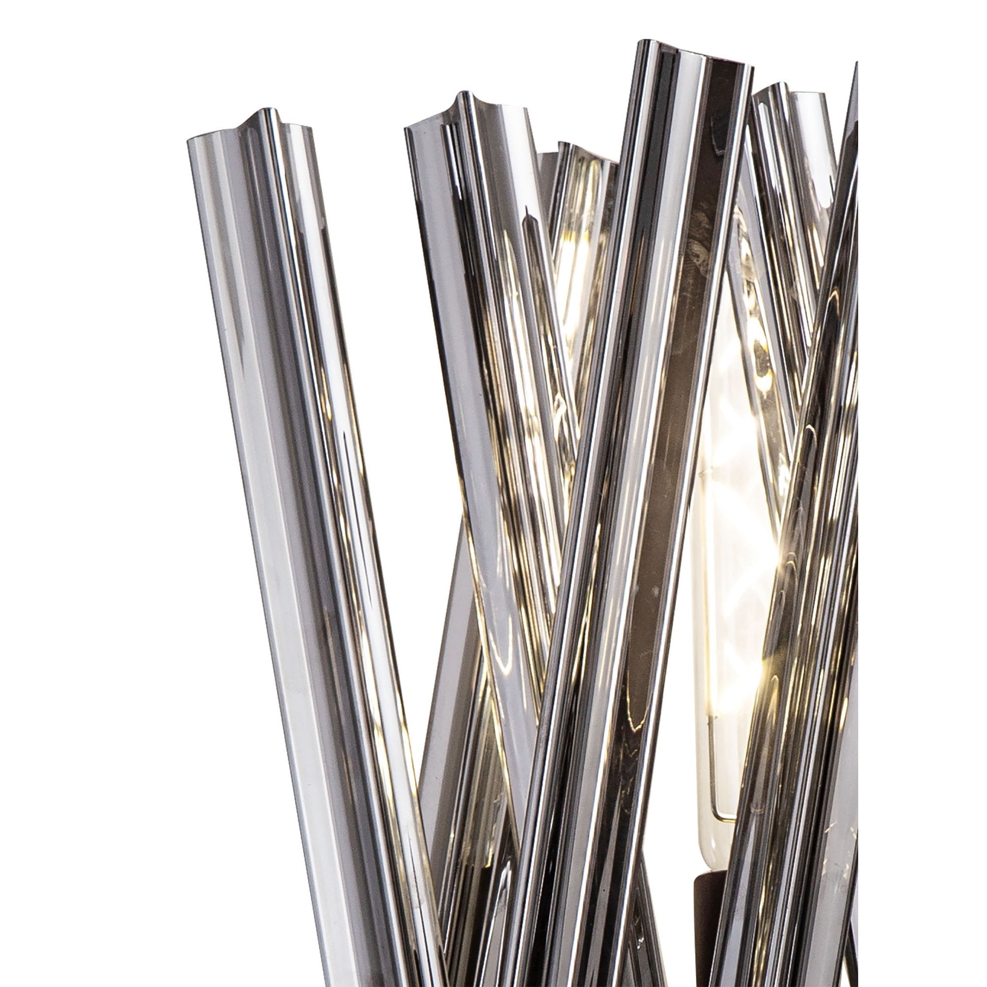 Fabula Wordworth 2 Light Wall Light - Brown Oxide & Smoke Glass