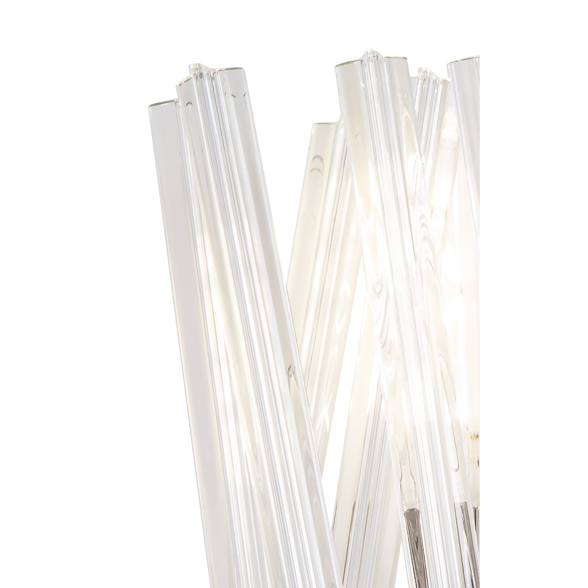 Fabula Wordworth 2 Light Wall Light - Polished Nickel & Clear Glass