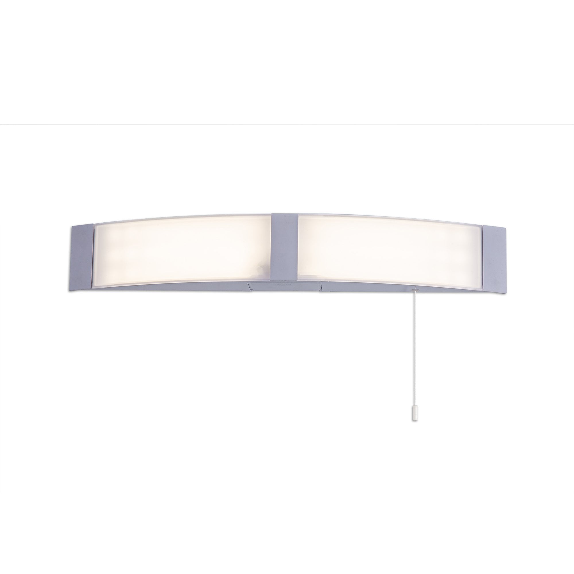 Fabula Wren LED Bathroom Wall Lamp with Shaver Socket & Pull Switch - White - IP44