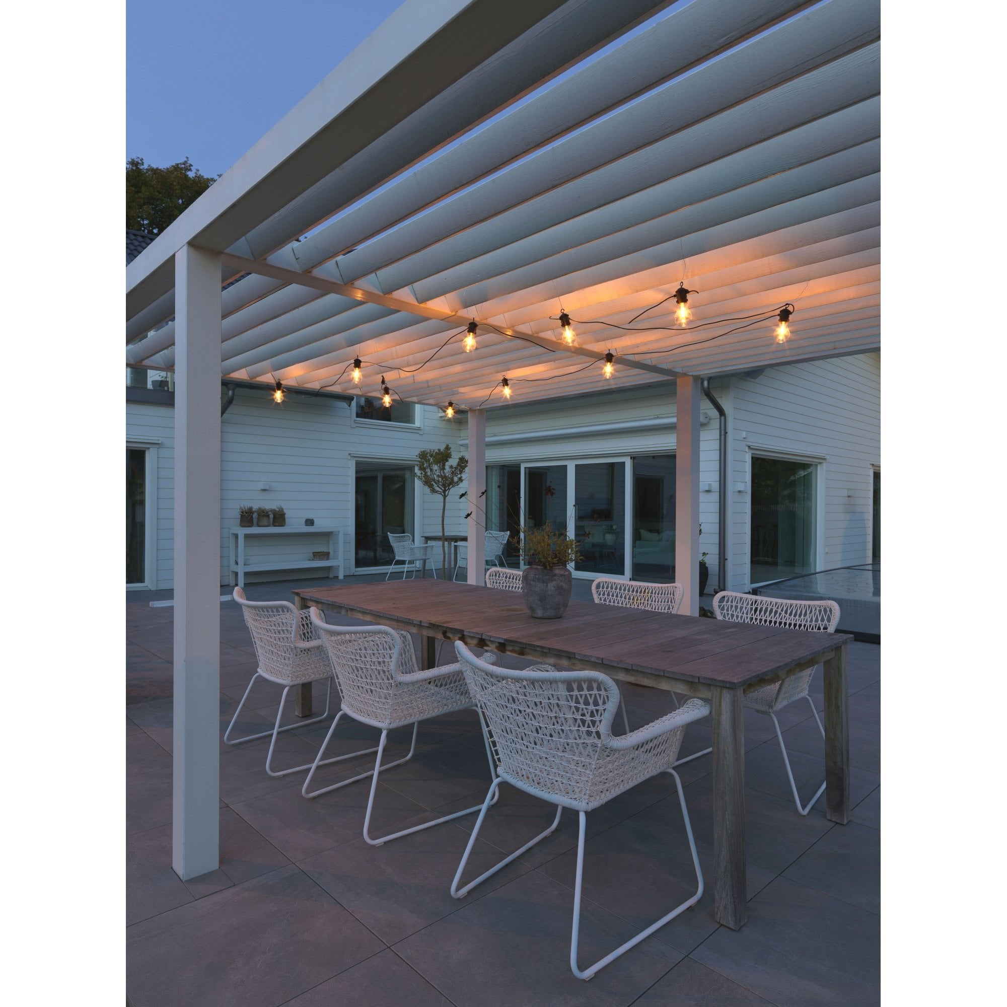 Konstsmide Festoon 9.15m Add-On Set - 10 LED Bulbs - 1800K