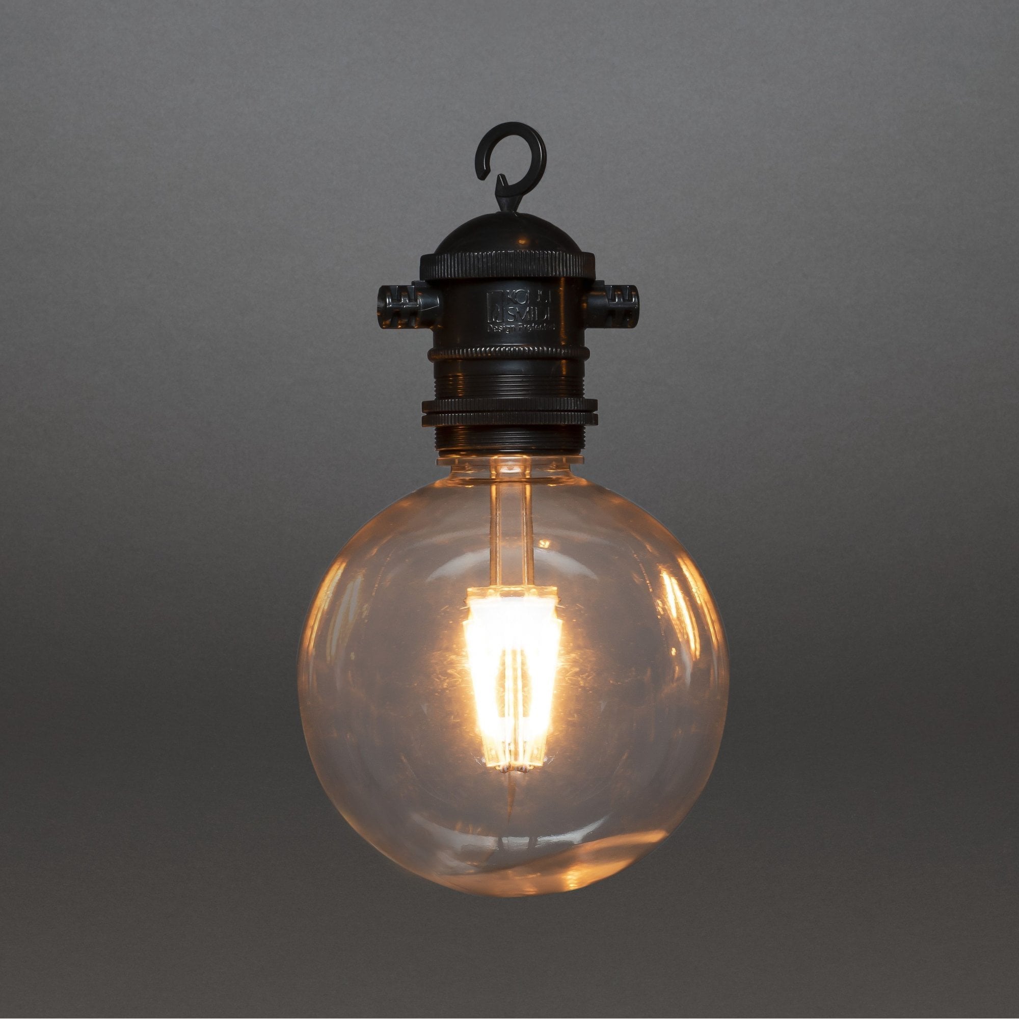 Konstsmide Festoon 4.5m Light Set - 10 Round LED Bulbs - 1800K - Short Drop