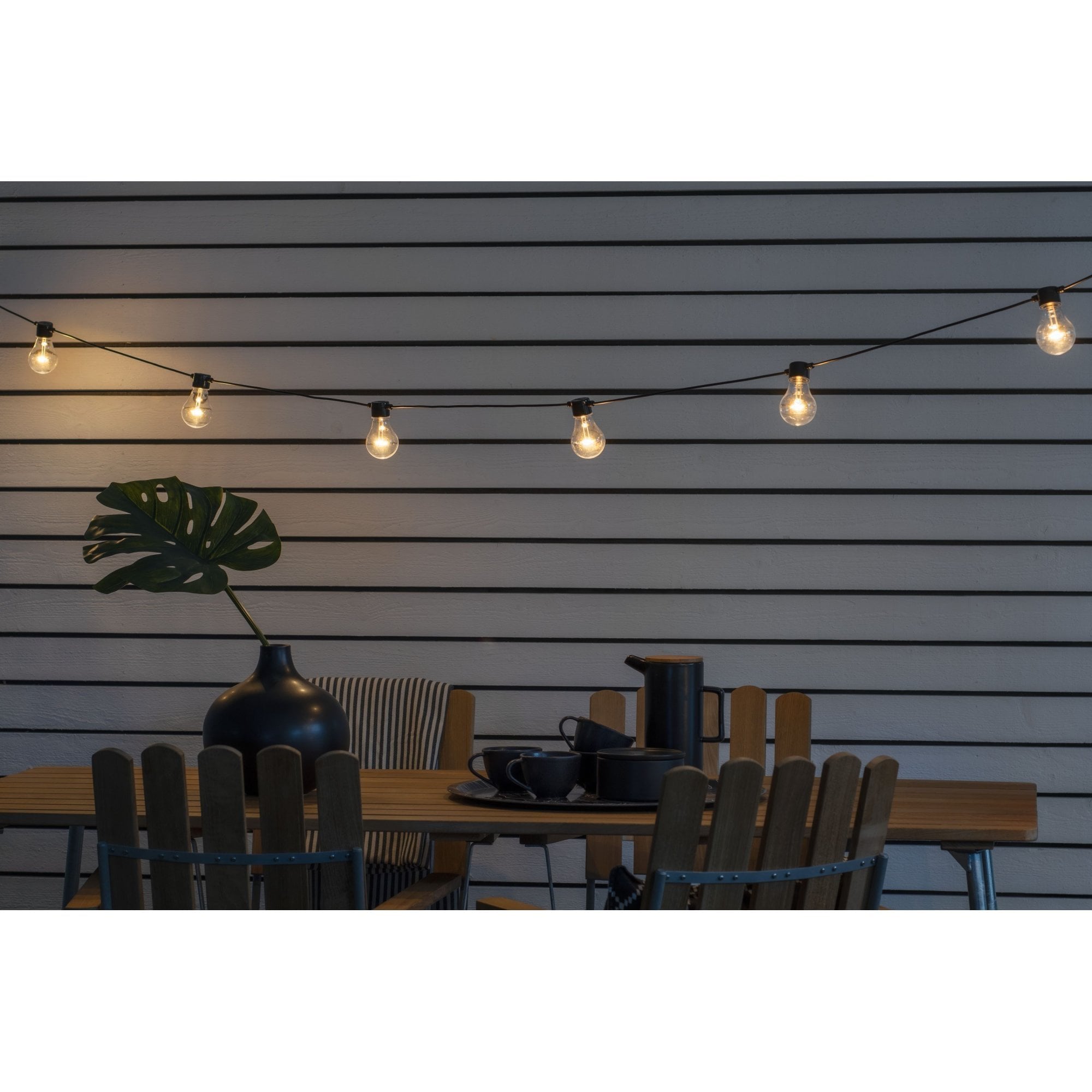 Konstsmide Festoon 4.5m Light Set - 10 LED Bulbs - 2400K - Short Drop