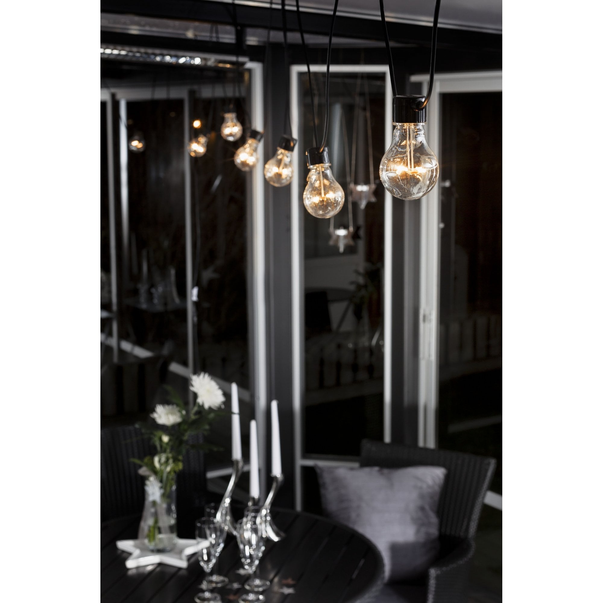 Konstsmide Festoon 9.15m Starter Set - 10 LED Bulbs - 2000K