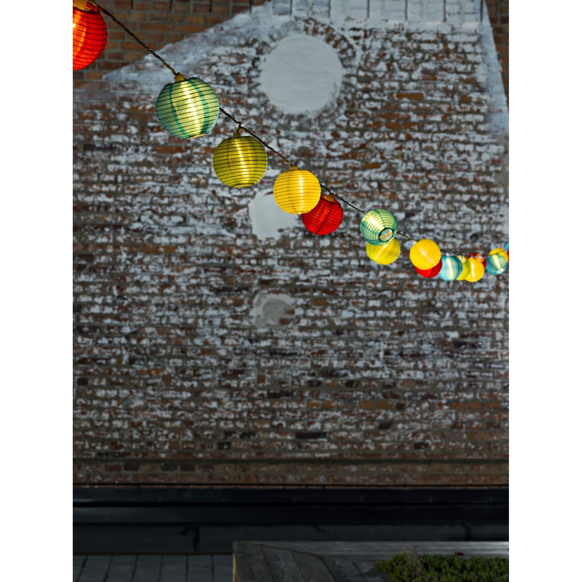 Konstsmide Festoon 4.75m Light Set - 20 LED Rice Balls - Multicoloured