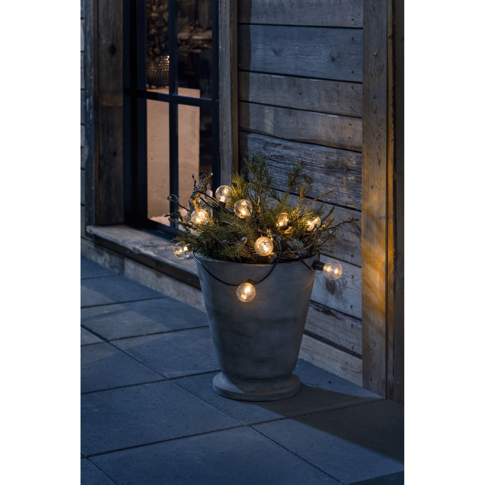 Konstsmide Festoon 4.75m Light Set - 20 Round LED Bulbs - 2400K