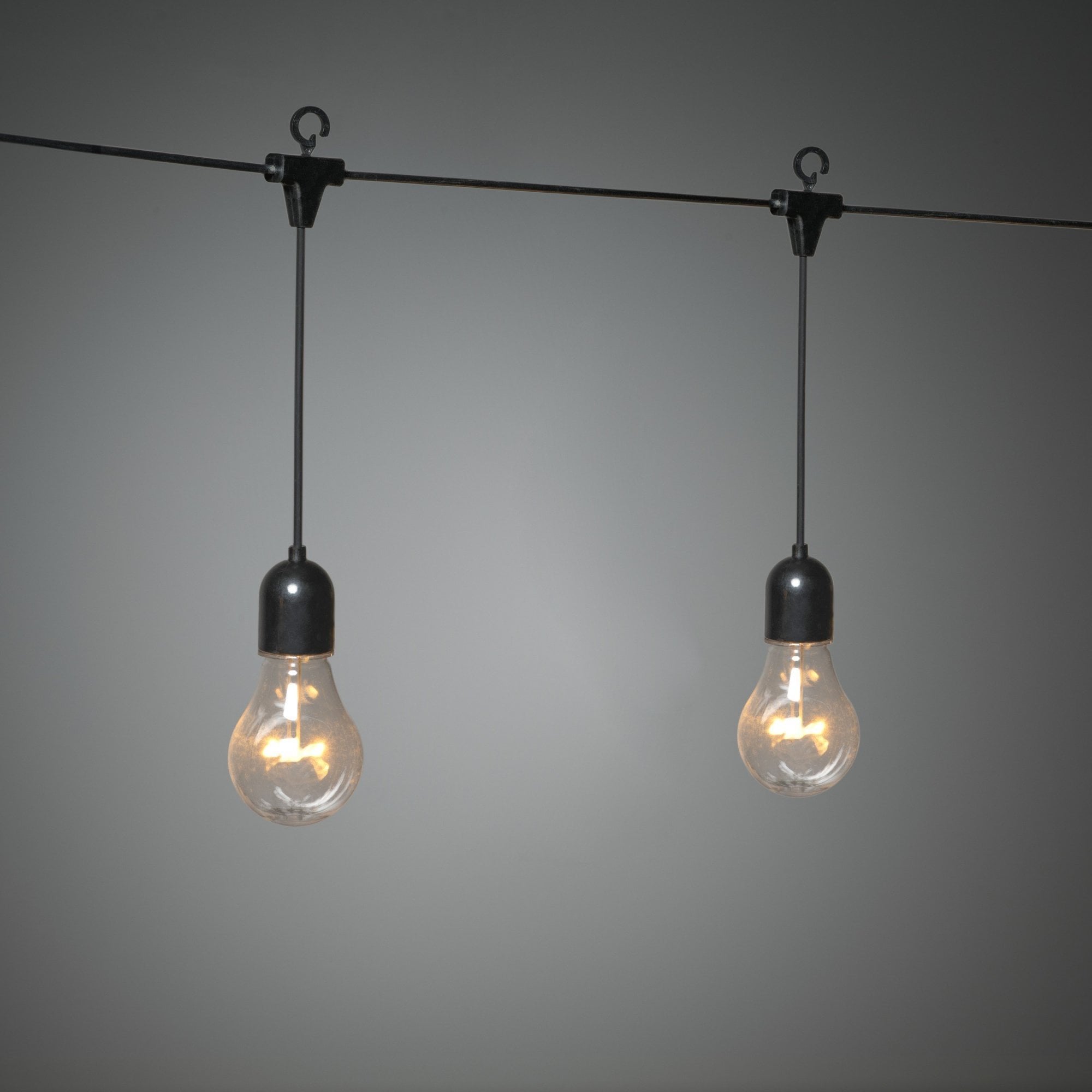 Konstsmide Festoon 9.5m Light Set - 20 LED Bulbs - 2400K - Icicle Drop
