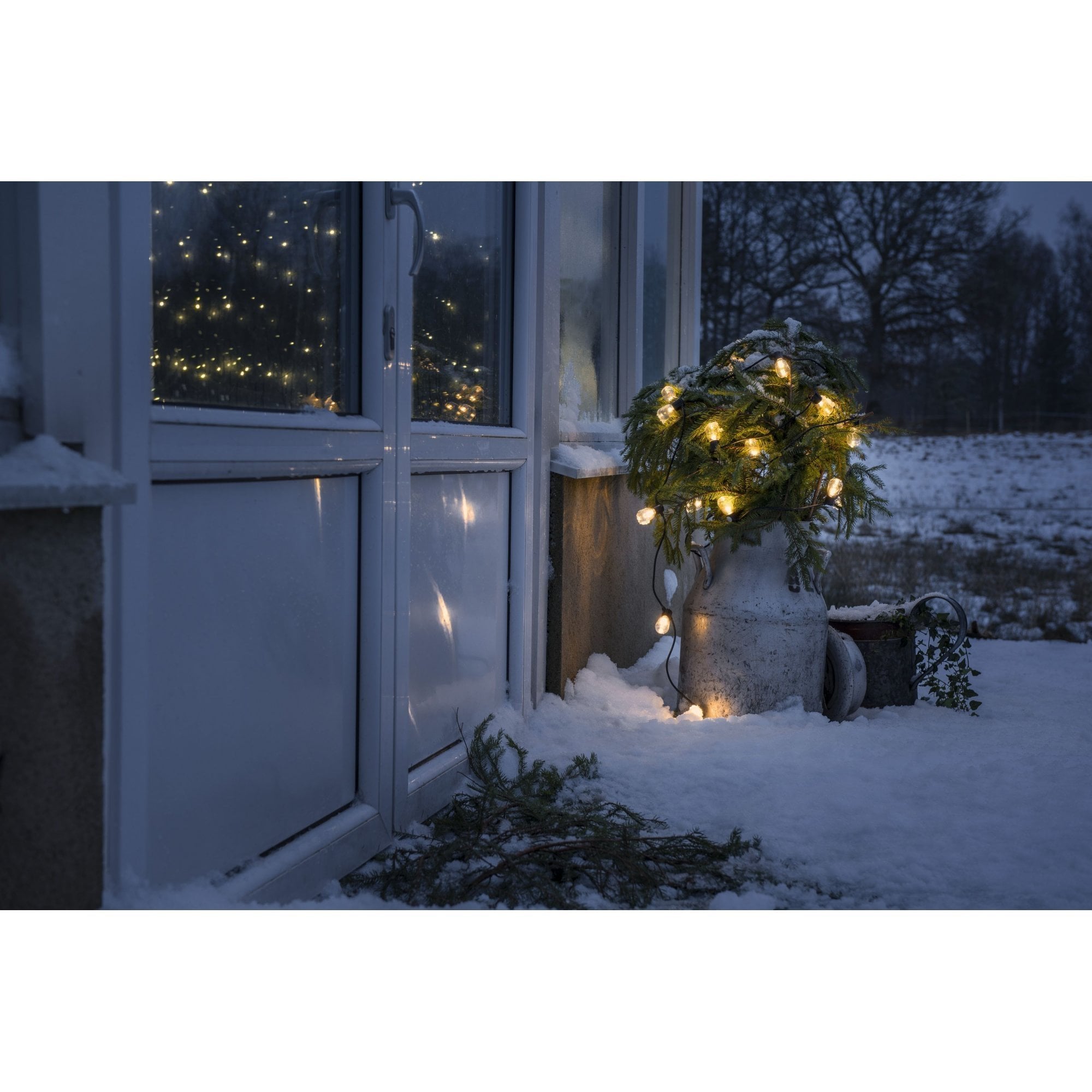Konstsmide Festoon 9.75m Light Set - 40 Oval LED Bulbs - 2400K