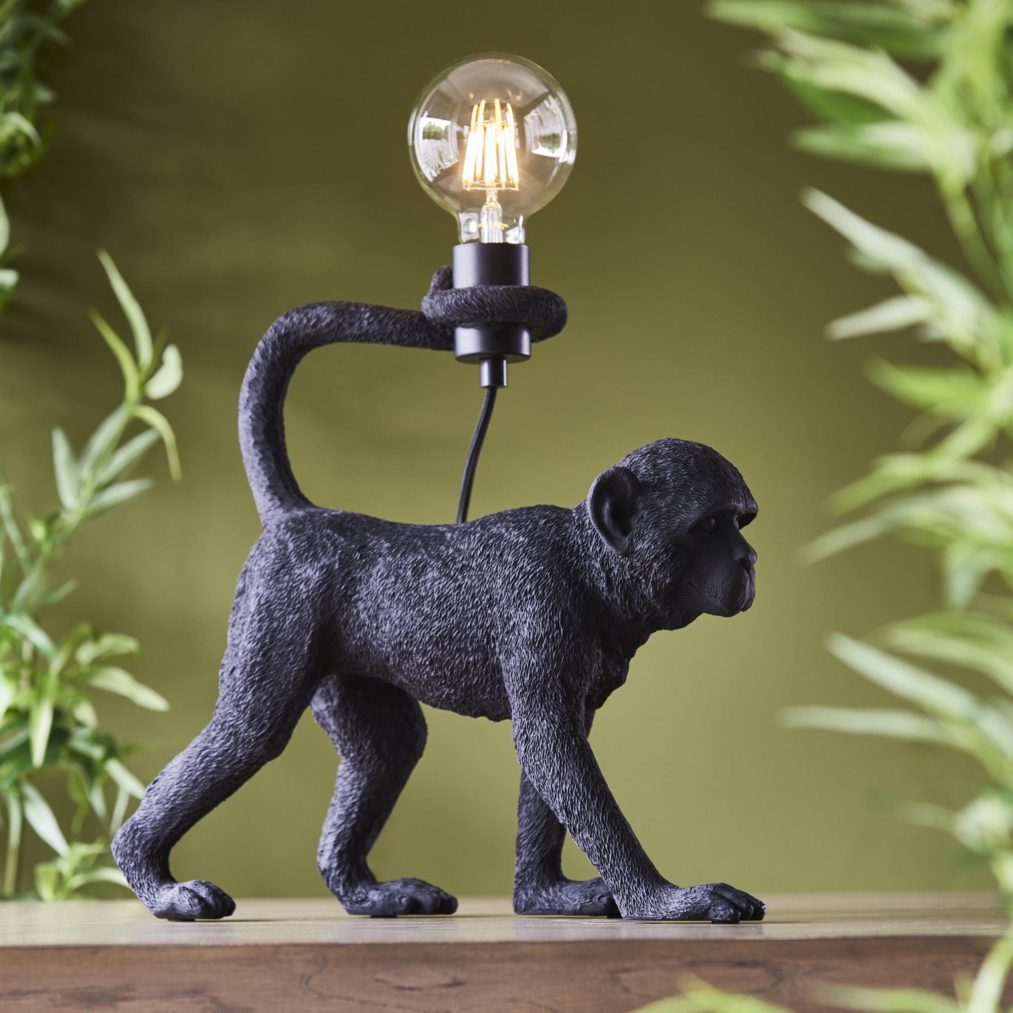 Endon Capuchin Single Table Light - Matt Black