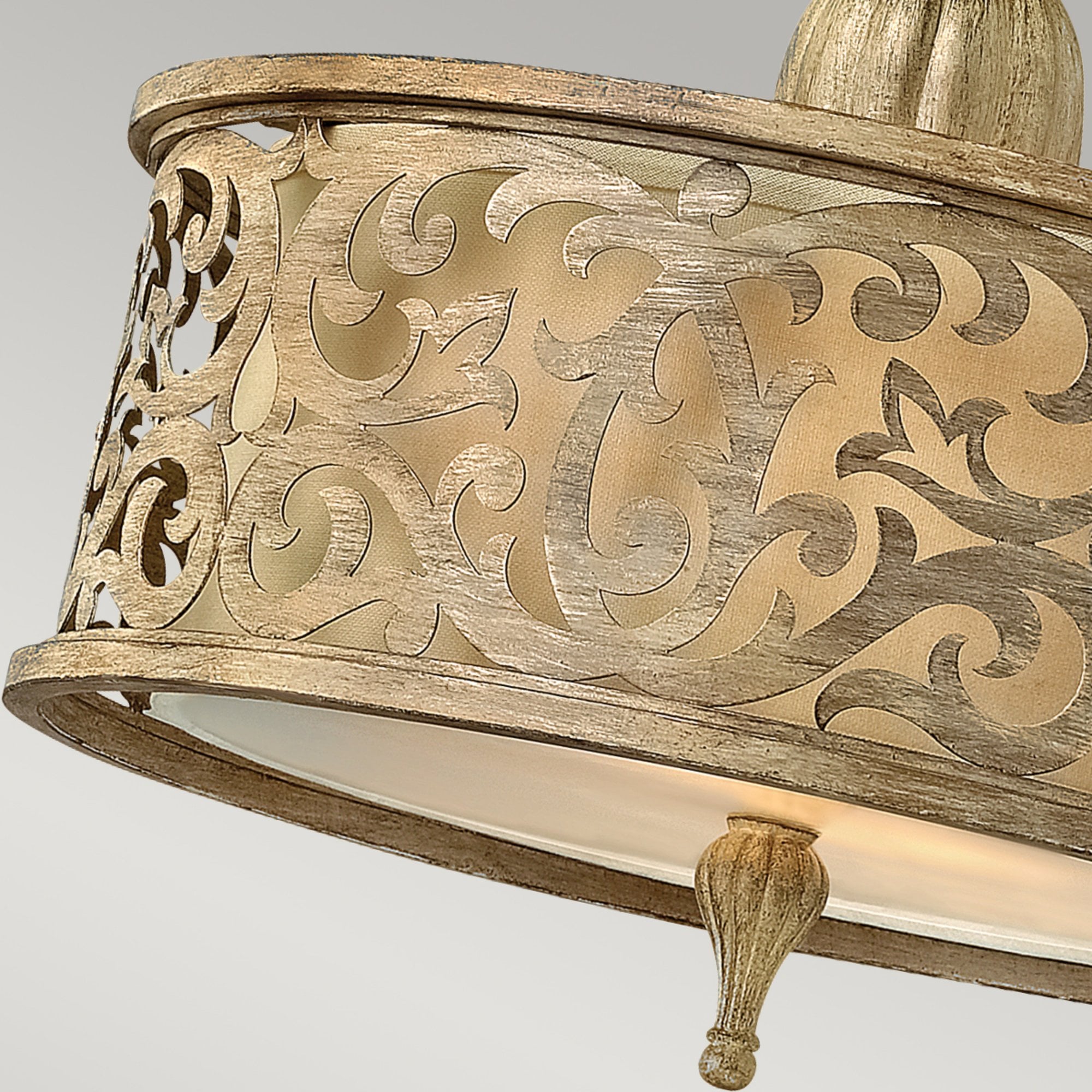 Hinkley Carabel 2 Light Small Semi-Flush - Brushed Champagne