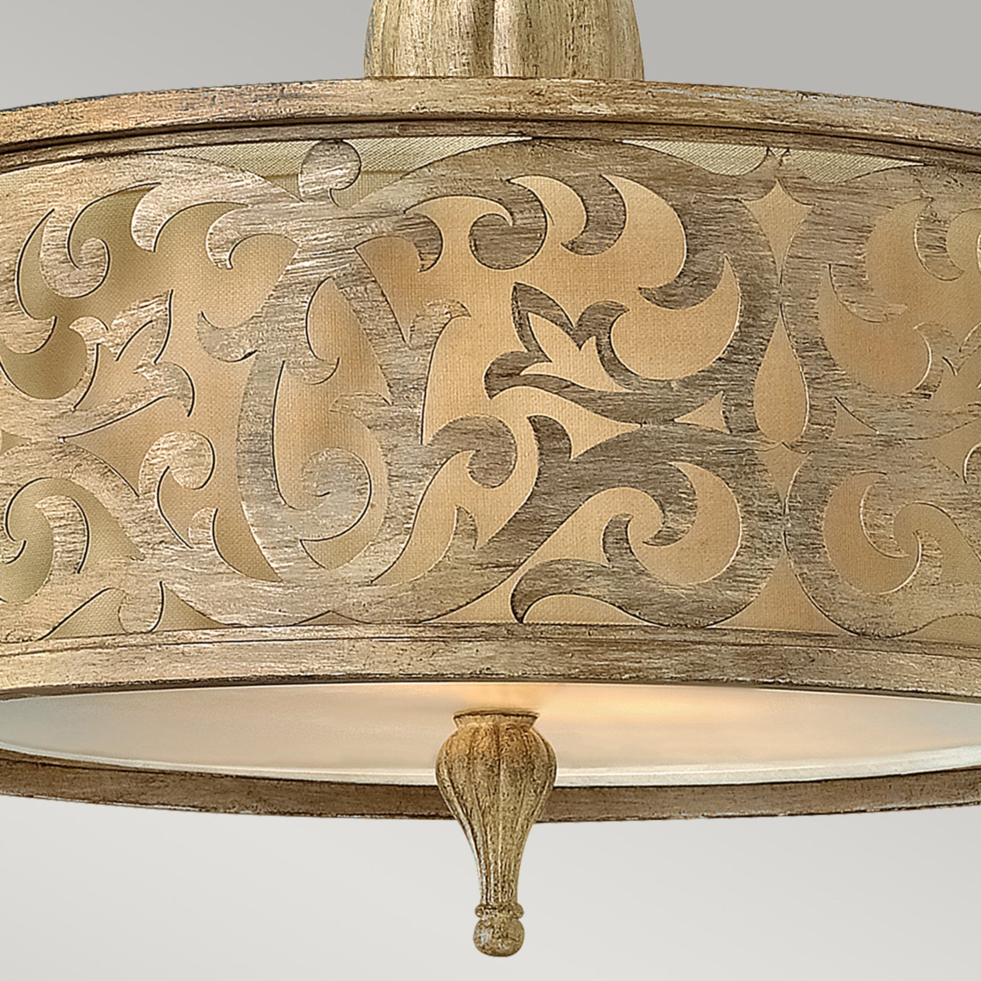 Hinkley Carabel 2 Light Small Semi-Flush - Brushed Champagne