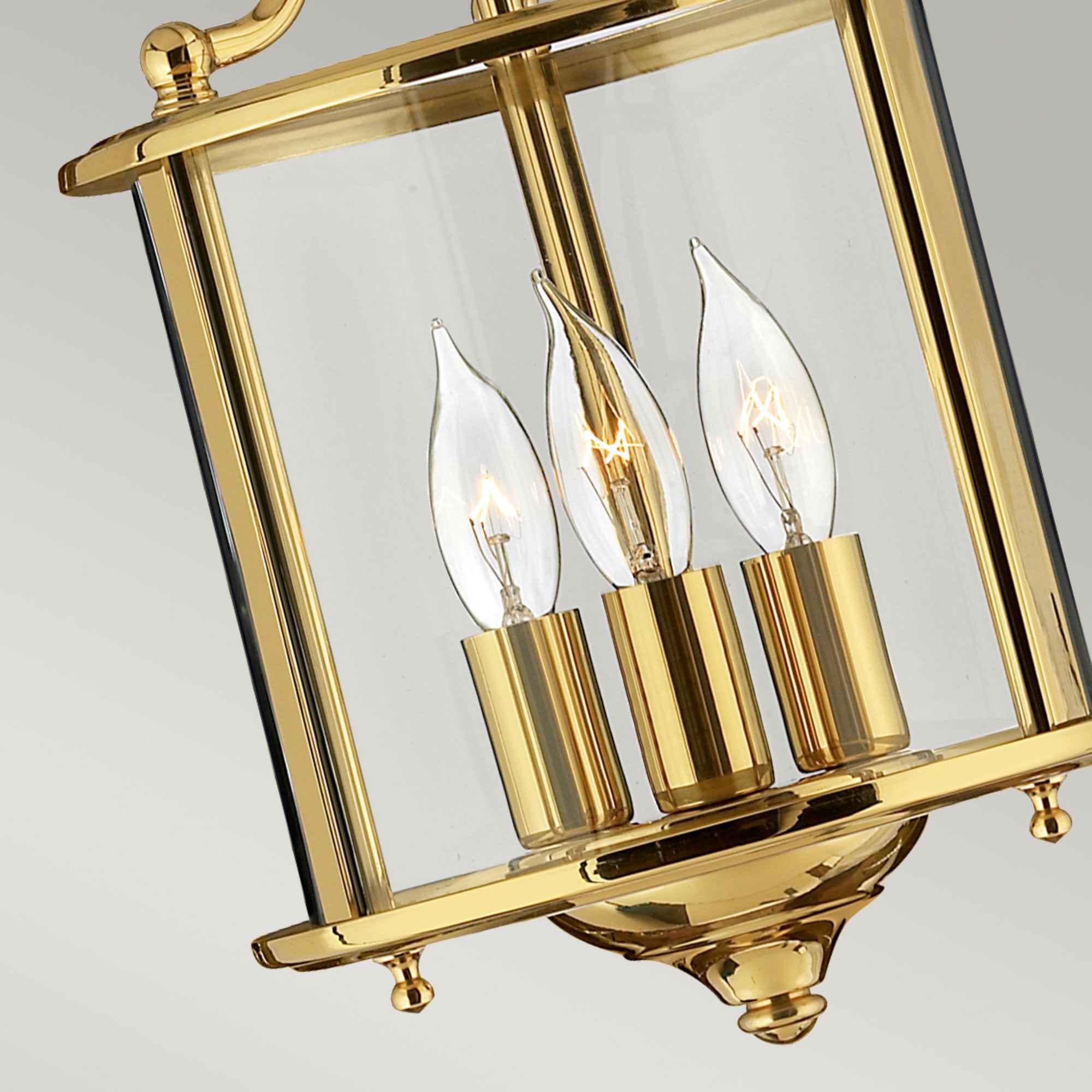 Hinkley Gentry 3 Light Small Pendant - Polished Brass