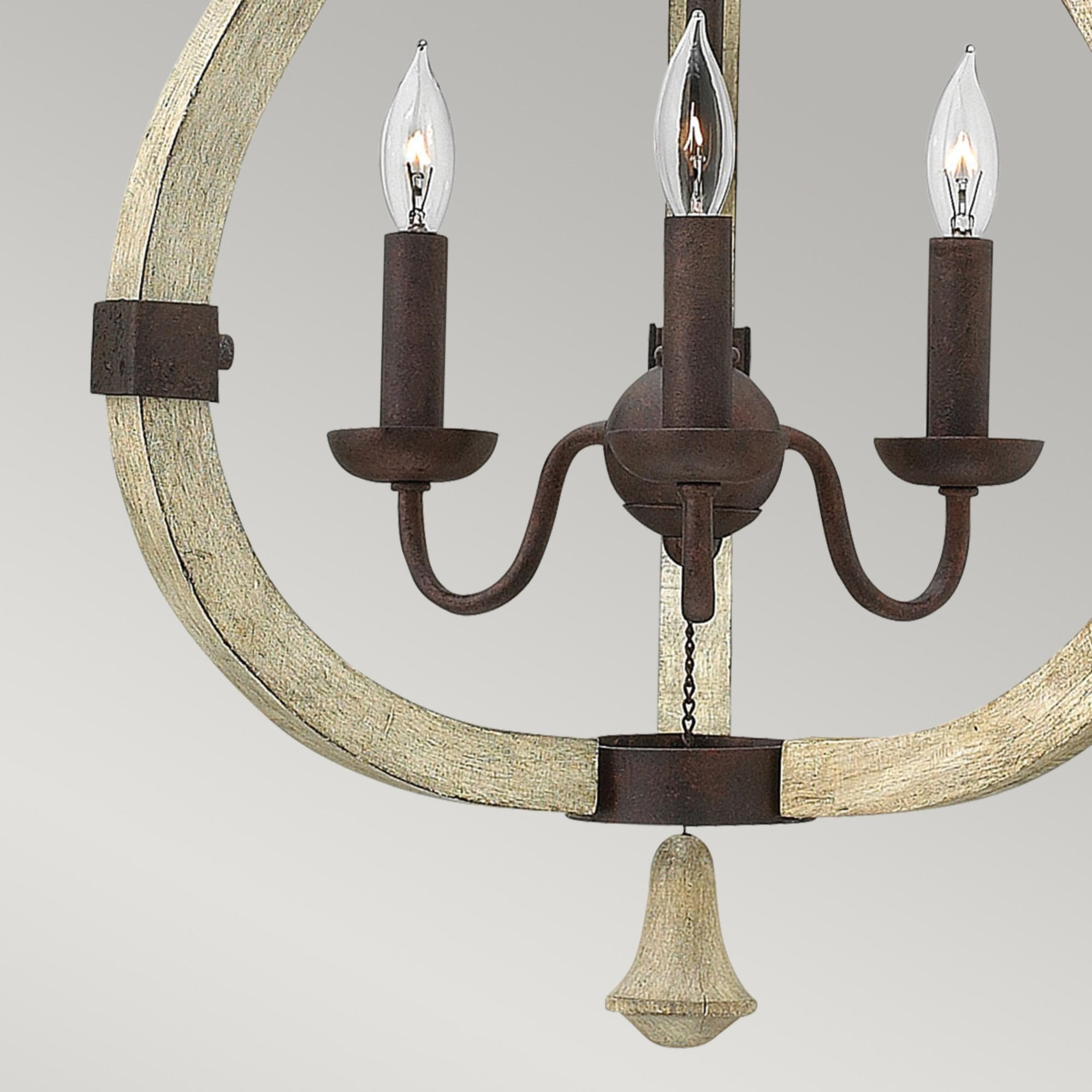 Hinkley Middlefield 3 Light Chandelier - Iron Rust
