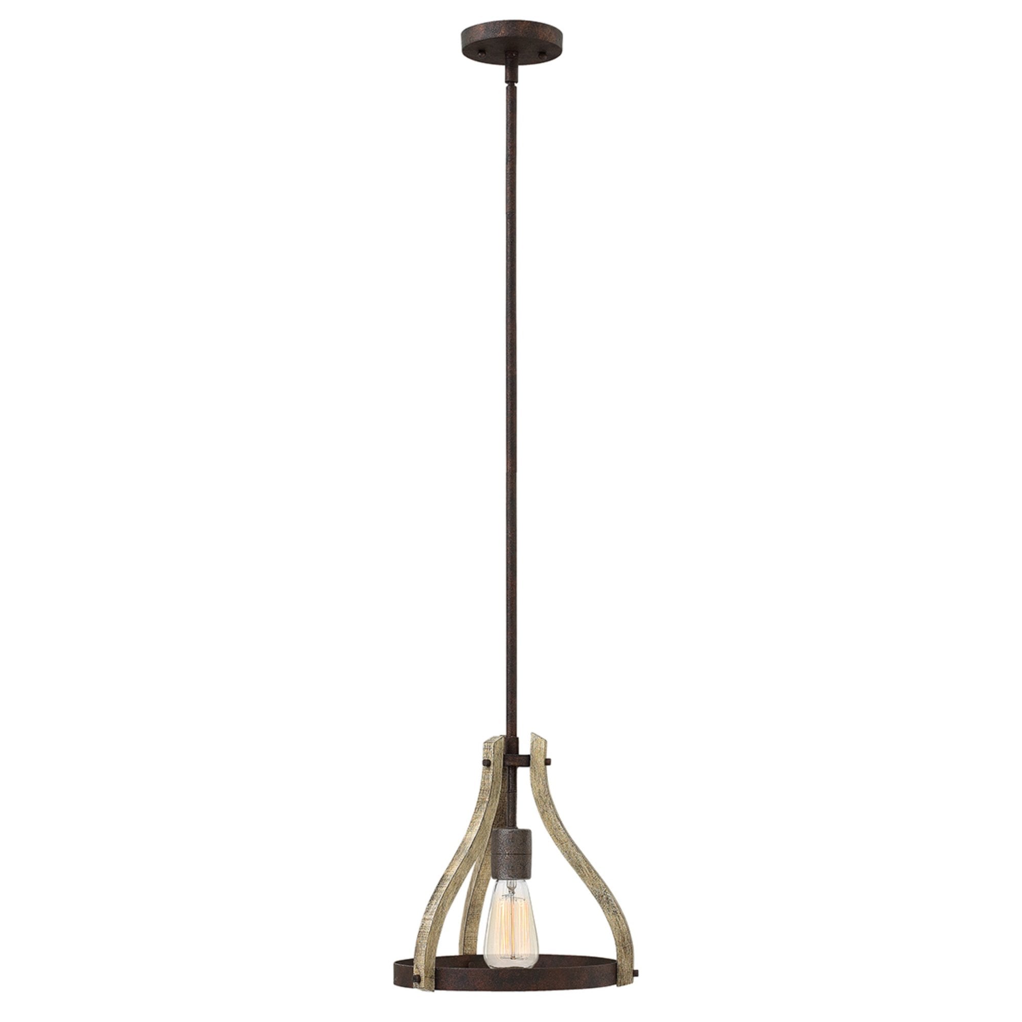 Hinkley Middlefield Single Mini Pendant - Iron Rust