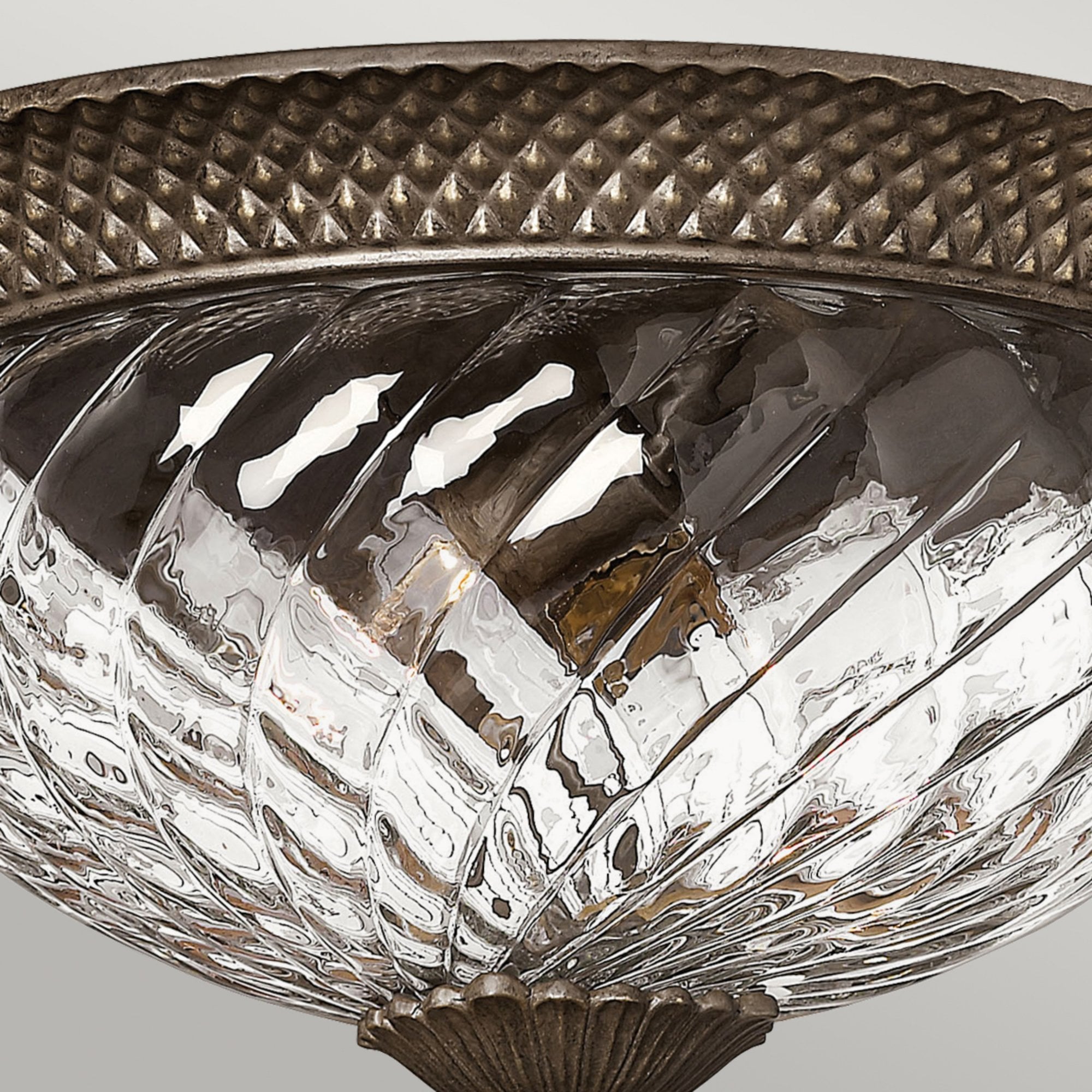 Hinkley Plantation 3 Light Large Flush - Pearl Bronze