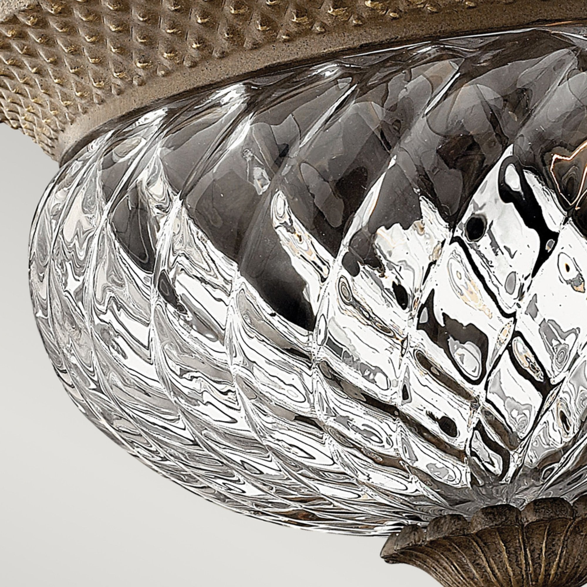 Hinkley Plantation 2 Light Small Flush - Pearl Bronze