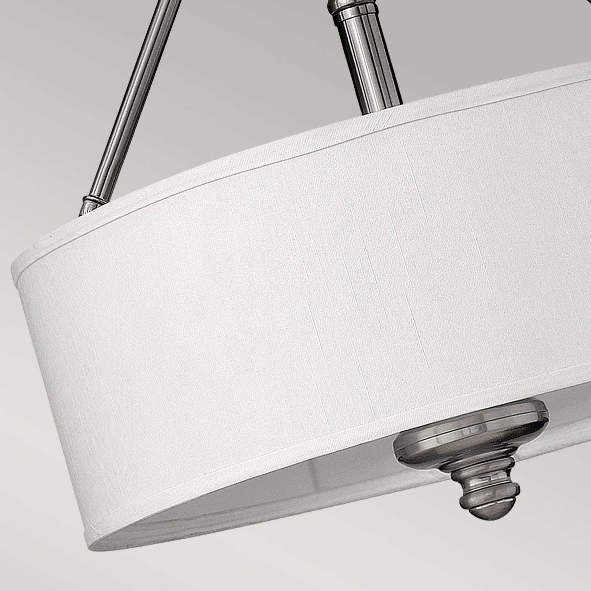 Hinkley Sussex 3 Light Semi-Flush - Brushed Nickel