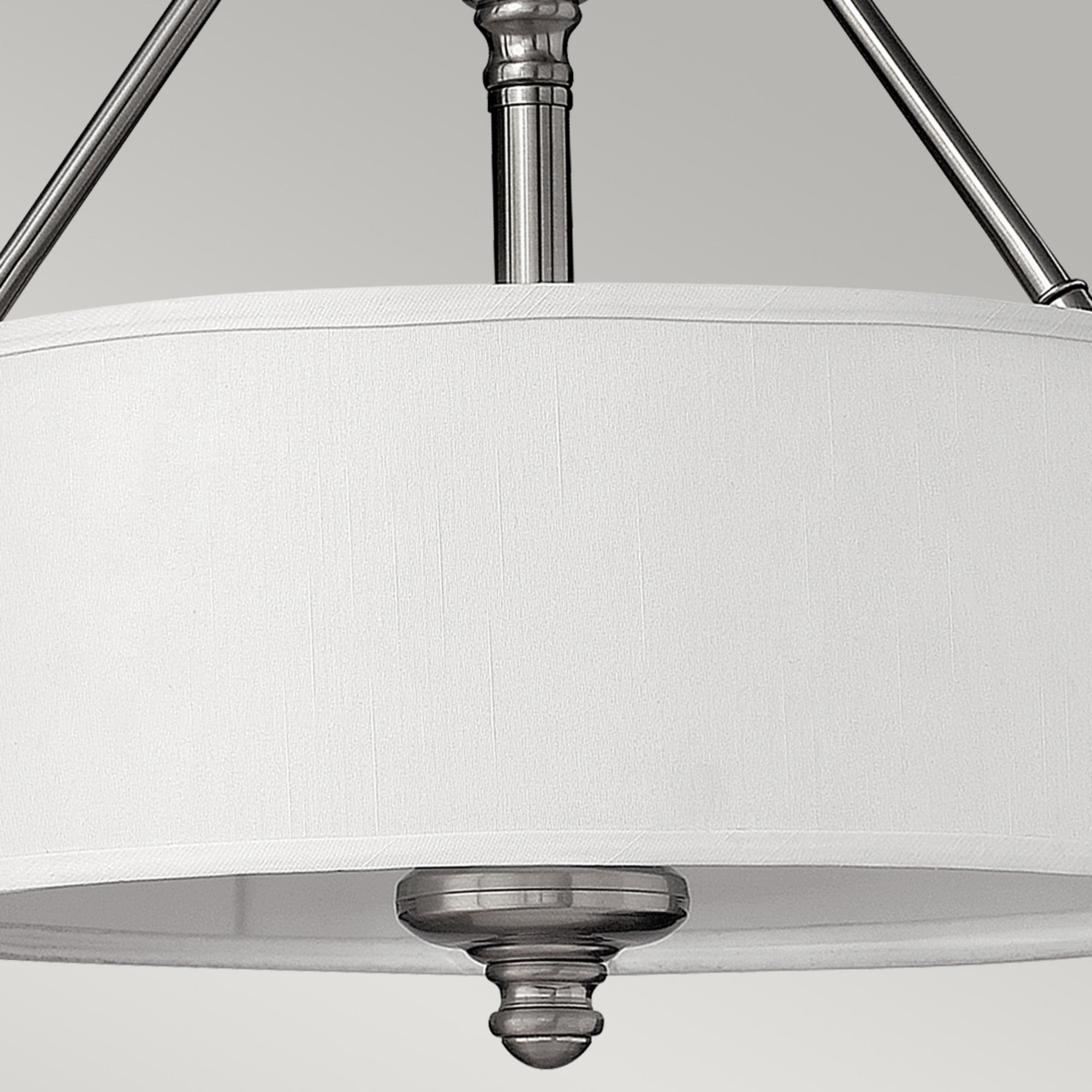 Hinkley Sussex 3 Light Semi-Flush - Brushed Nickel