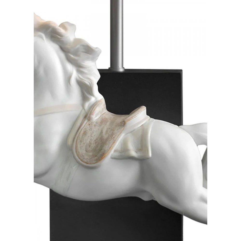 Lladro Horse On Pirouette Table Lamp
