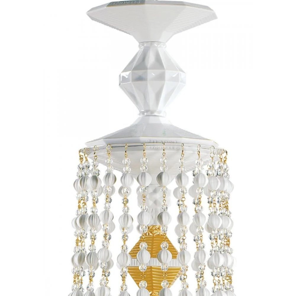 Lladro Winter Palace 6 Light Chandelier - Golden Luster