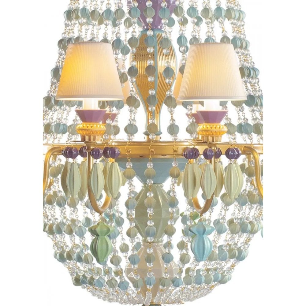 Lladro Winter Palace 12 Light Chandelier - Côte d'Azur