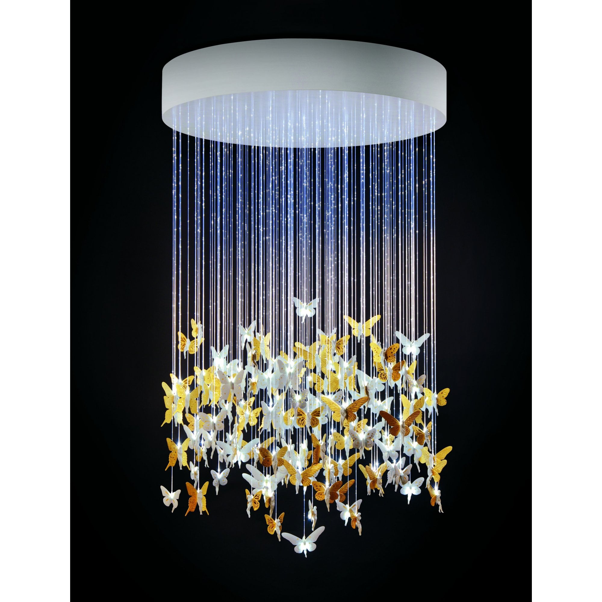 Lladro Niagara Chandelier 1.35m - Golden Luster