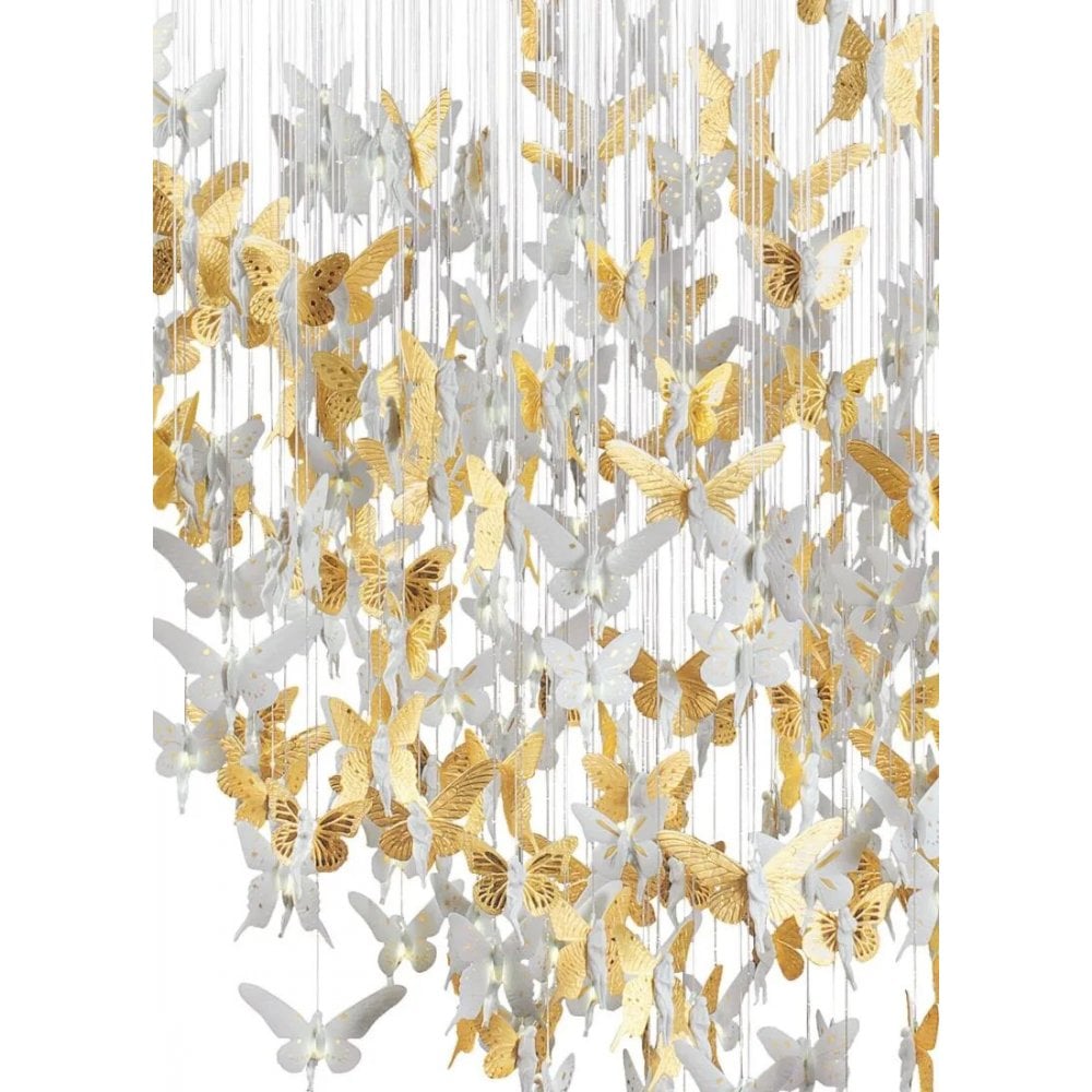Lladro Niagara Chandelier 2m - Golden Luster