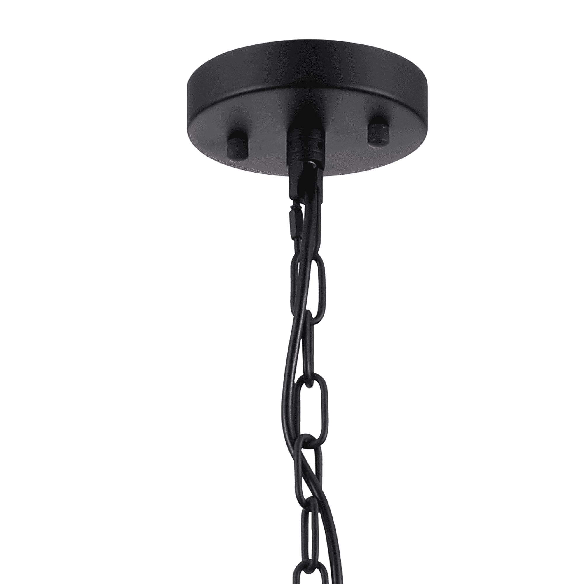 Fabula Oakhurst 10 Light Pendant - Satin Black & Clear Glass