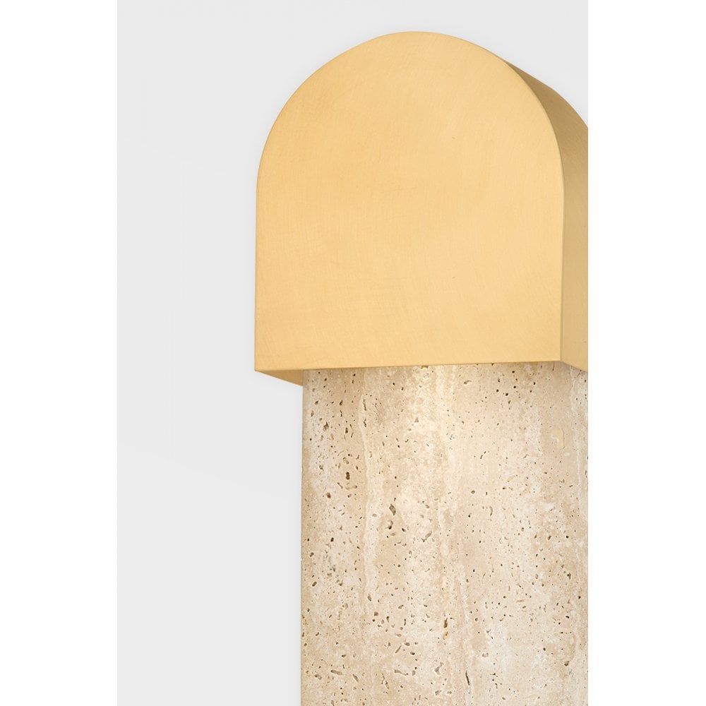 Hudson Valley Hobart 1 Light Wall Sconce Light - Aged Brass
