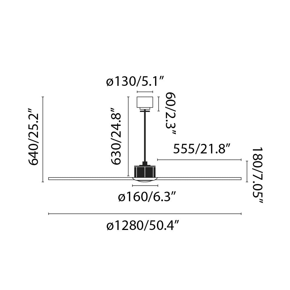 Faro Just Fan Medium Fan - DC Smart - Matt Black