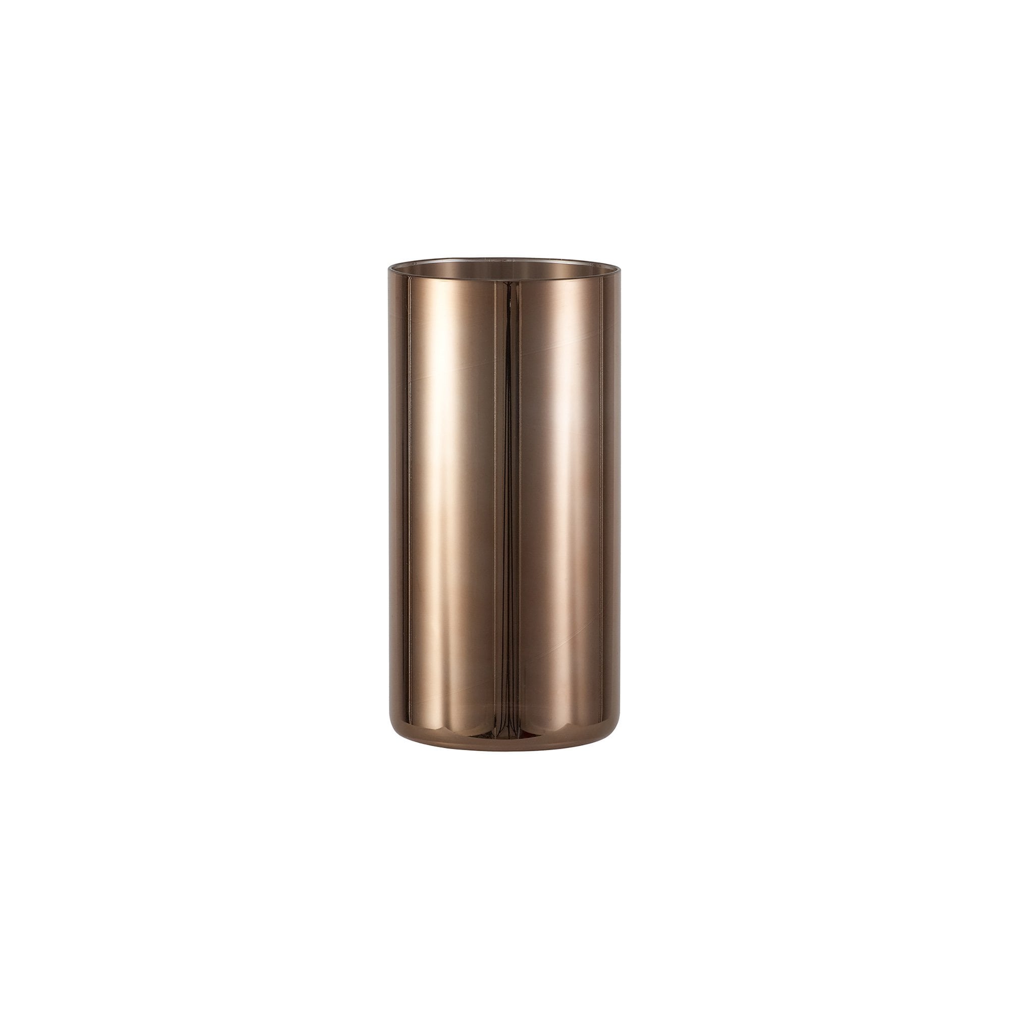 Fabula Tamworth 3 Light Linear Pendant - Tall Cylinder Shades - French Gold & Copper Glass