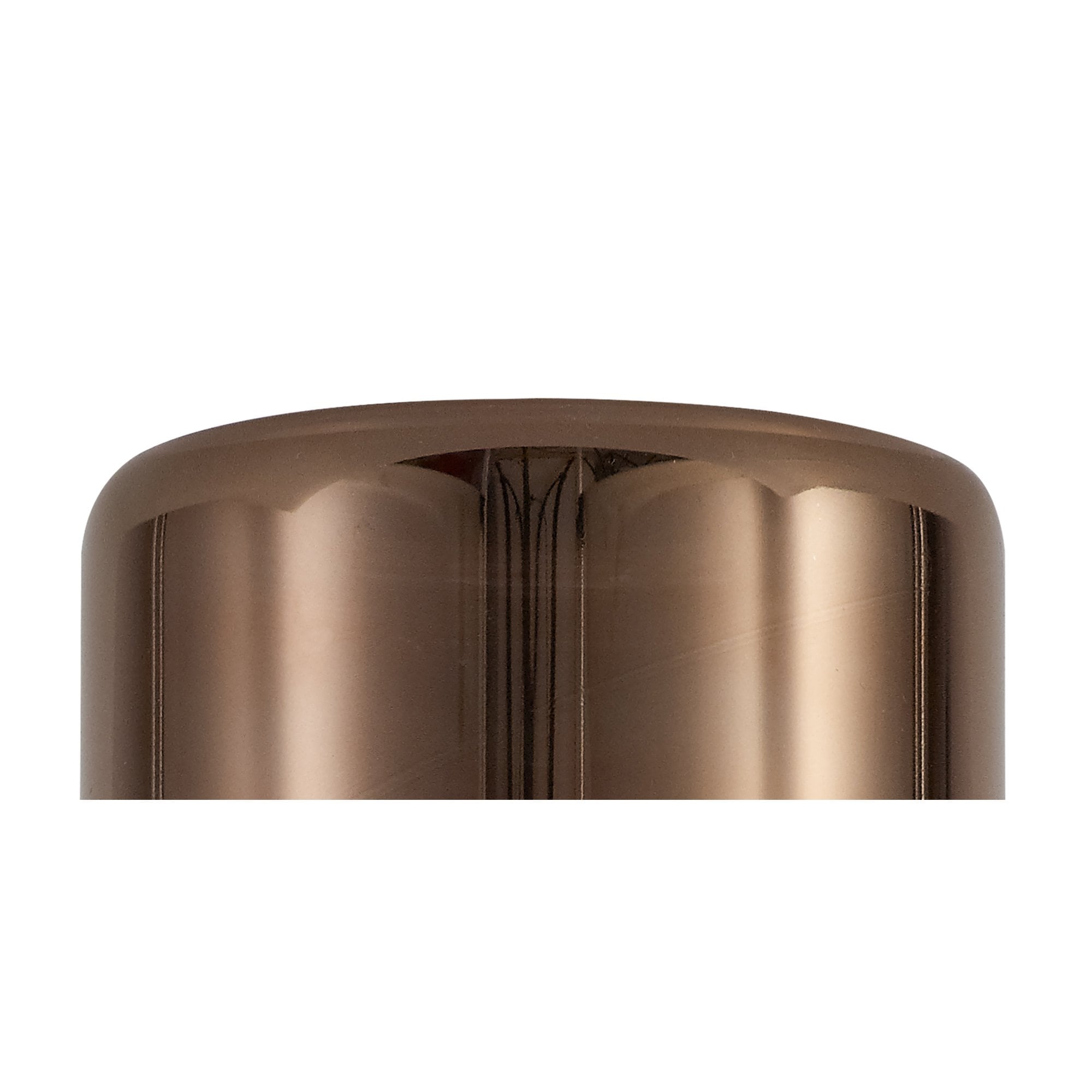 Fabula Tamworth 3 Light Linear Pendant - Tall Cylinder Shades - French Gold & Copper Glass