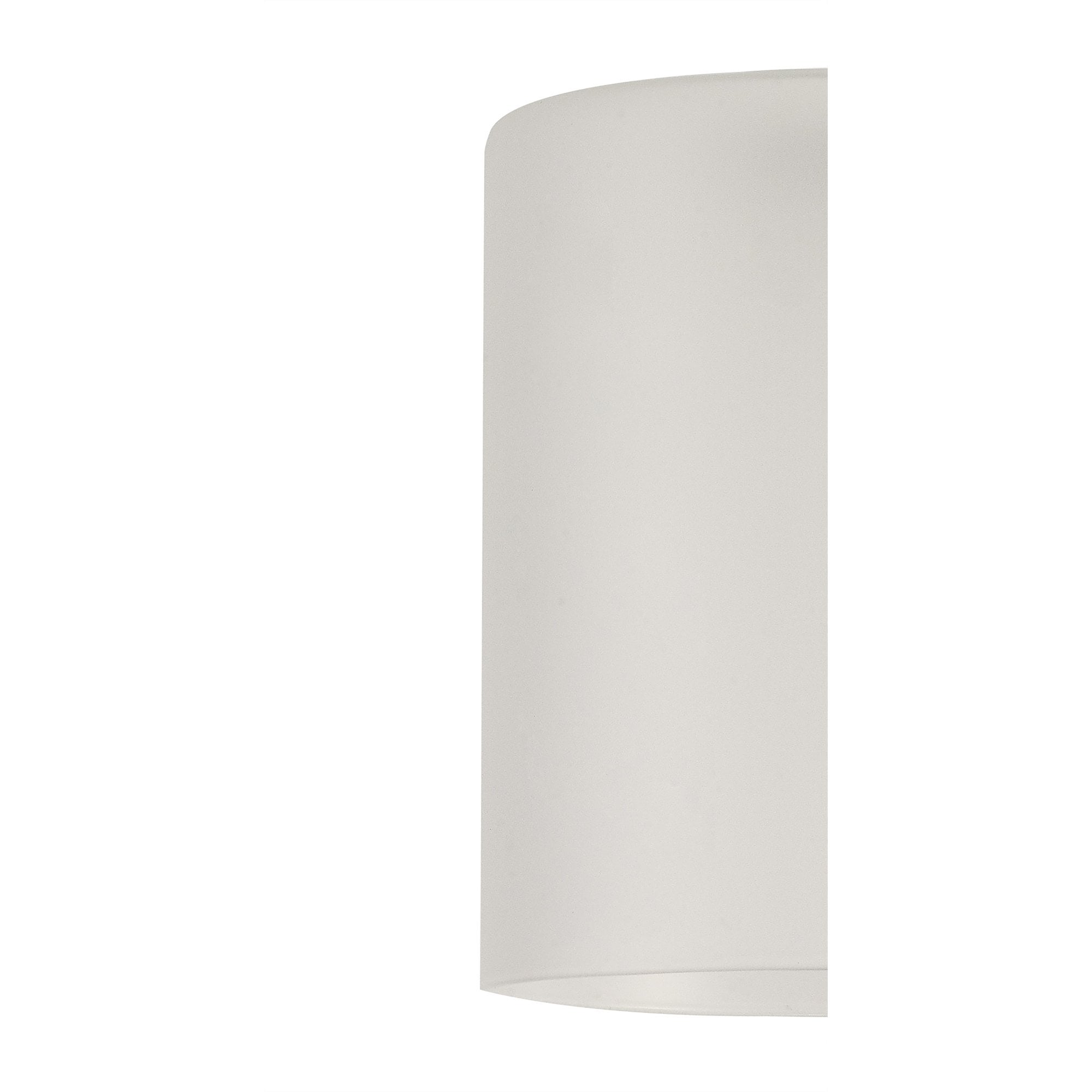 Fabula Tamworth 3 Light Telescopic Semi Flush - Medium Cylinder Shades - French Gold & Frosted Glass