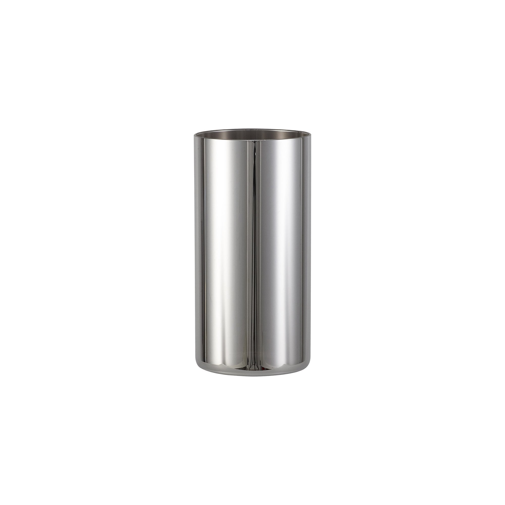 Fabula Tamworth 5 Light Telescopic Semi Flush - Tall Cylinder Shades - French Gold & Chrome Glass