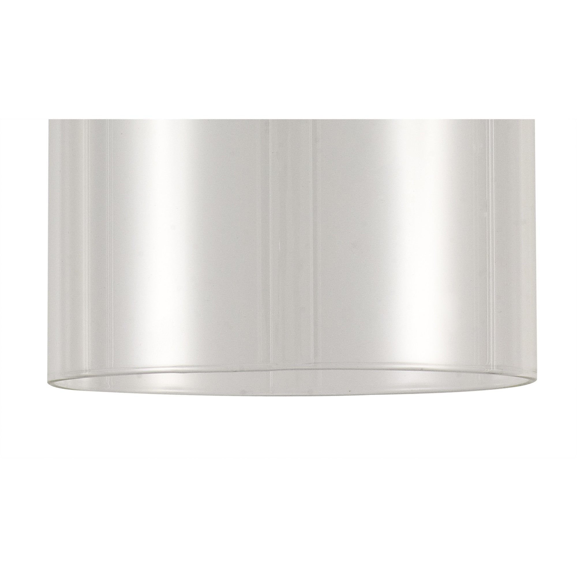 Fabula Tamworth 8 Light Telescopic Semi Flush - Medium Cylinder Shades - French Gold & Clear Glass