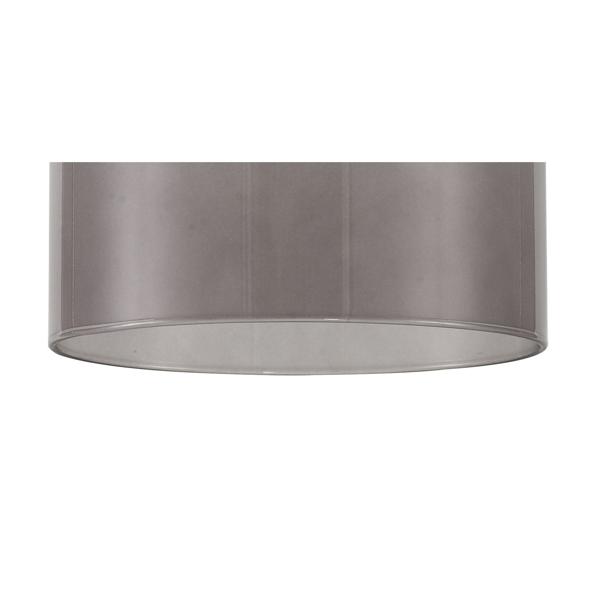Fabula Tamworth 8 Light Telescopic Semi Flush - Medium Cylinder Shades - French Gold & Smoked Glass