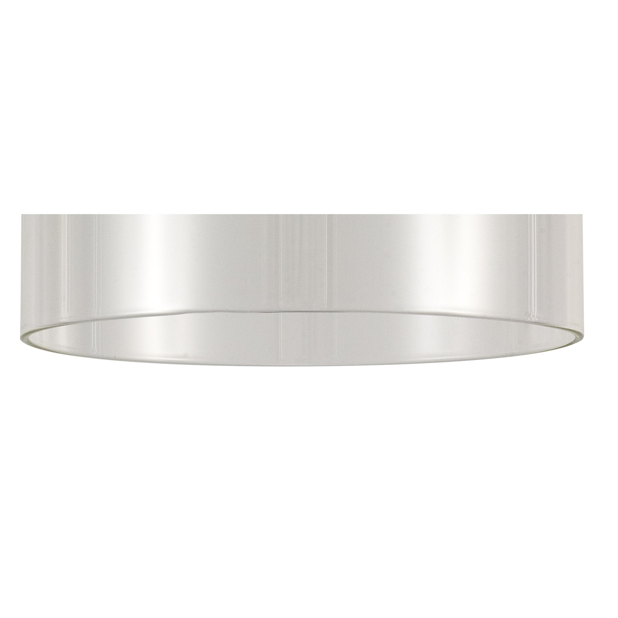Fabula Tamworth 8 Light Telescopic Semi Flush - Short Cylinder Shades - French Gold & Clear Glass