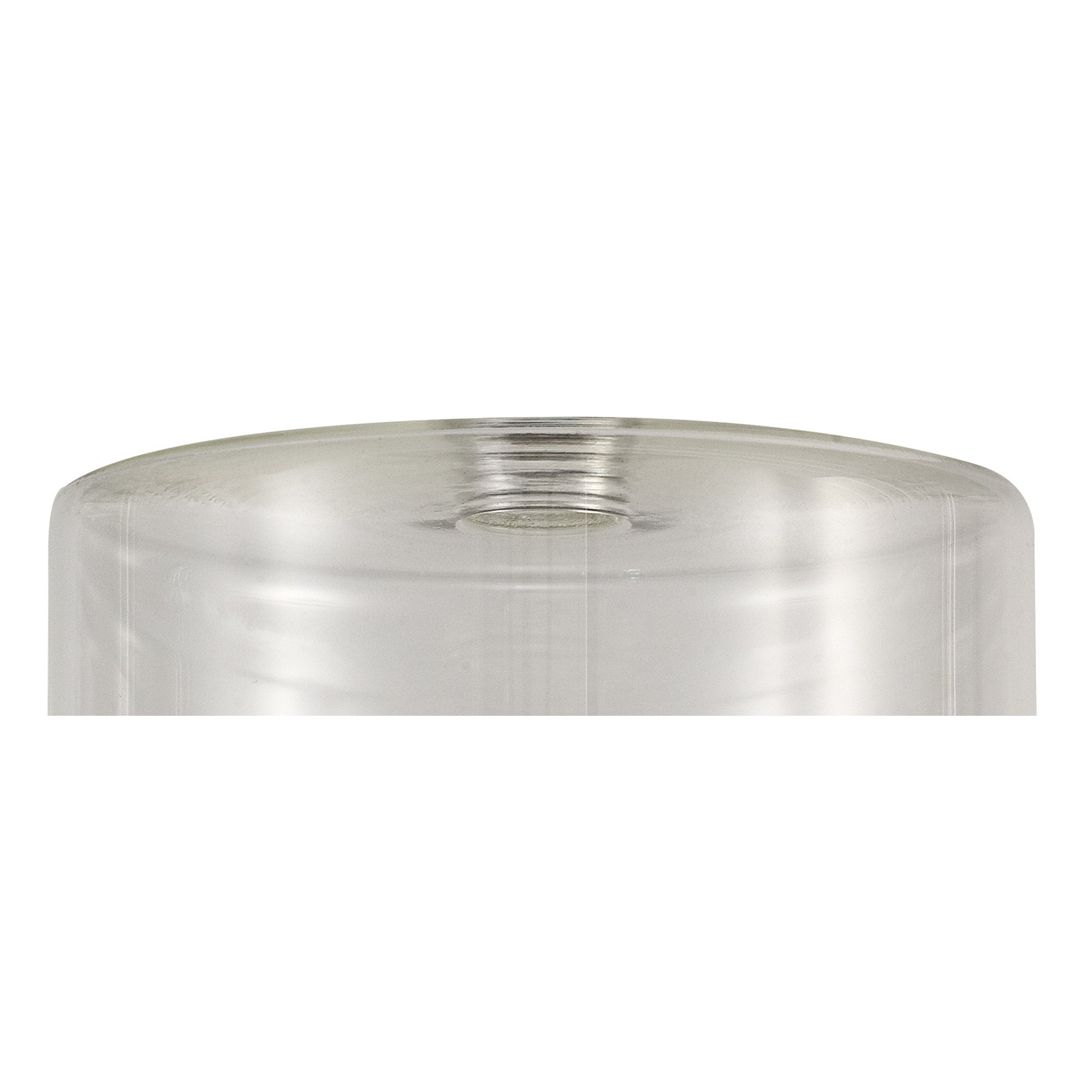 Fabula Tamworth 8 Light Telescopic Semi Flush - Short Cylinder Shades - French Gold & Clear Glass