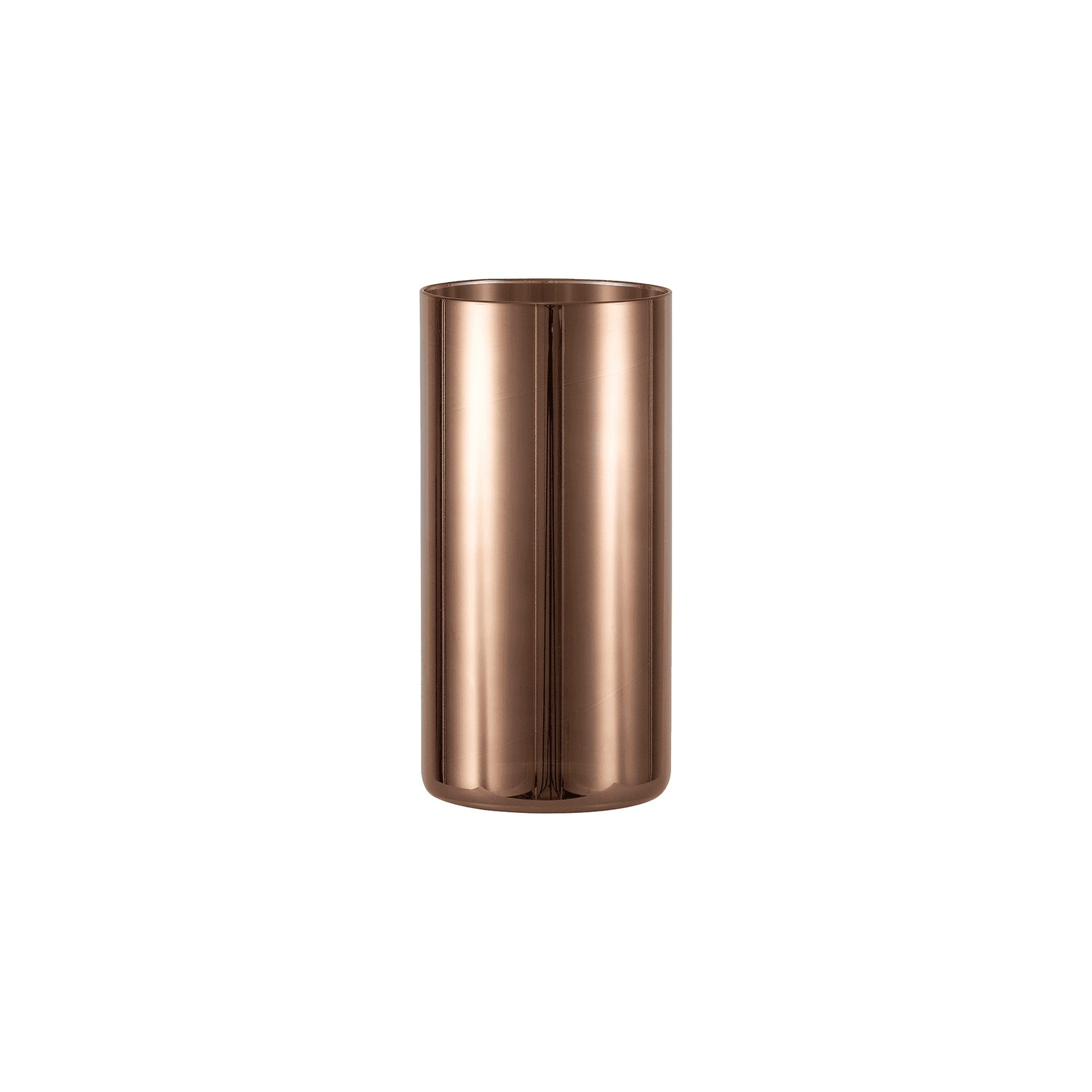 Fabula Tamworth 3 Light Linear Pendant - Mixed Cylinder Shades - Polished Chrome & Copper Glass