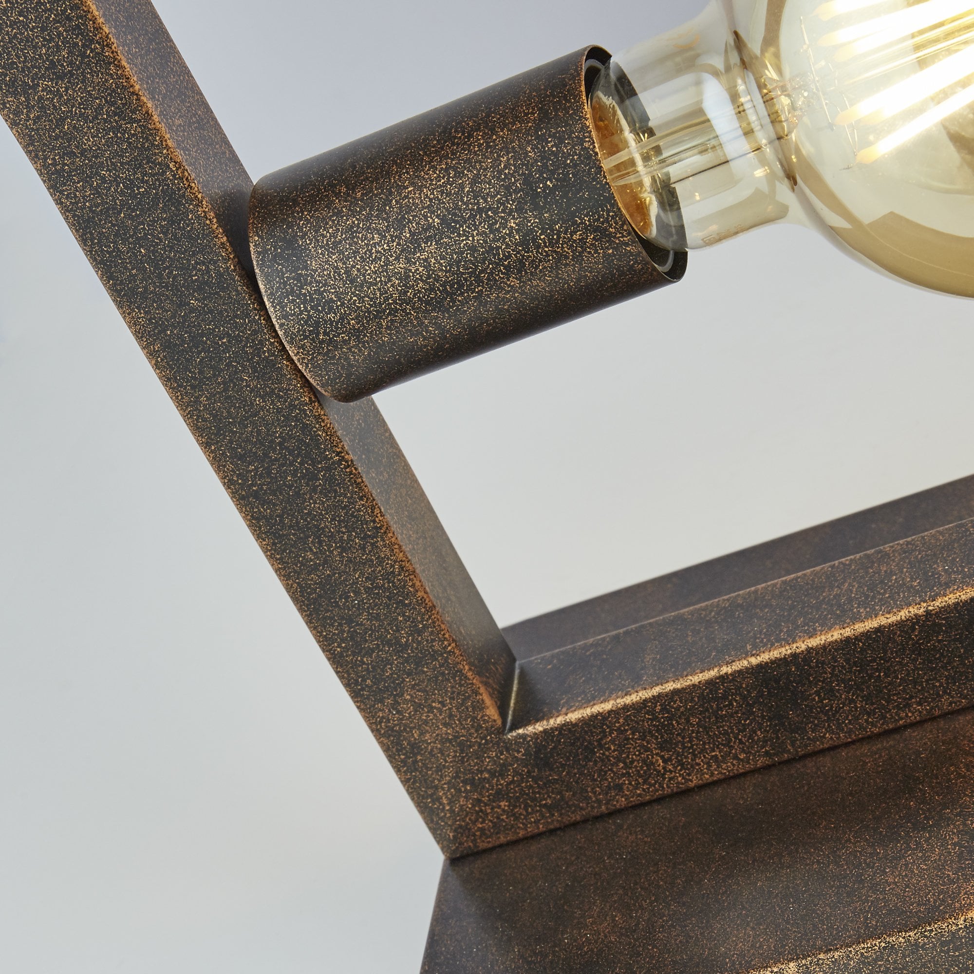 Searchlight Oakes 5 Light Floor Lamp - Rustic Brown Metal